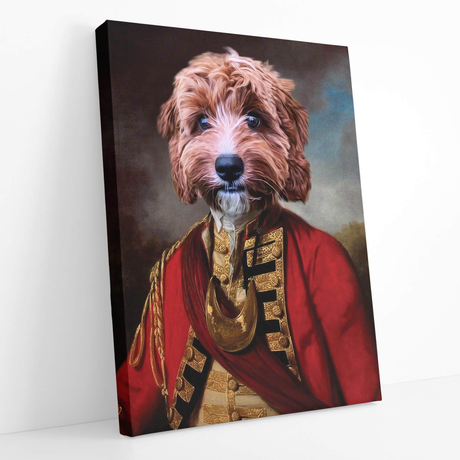 Dog Royal Regiment Portrait Canvas