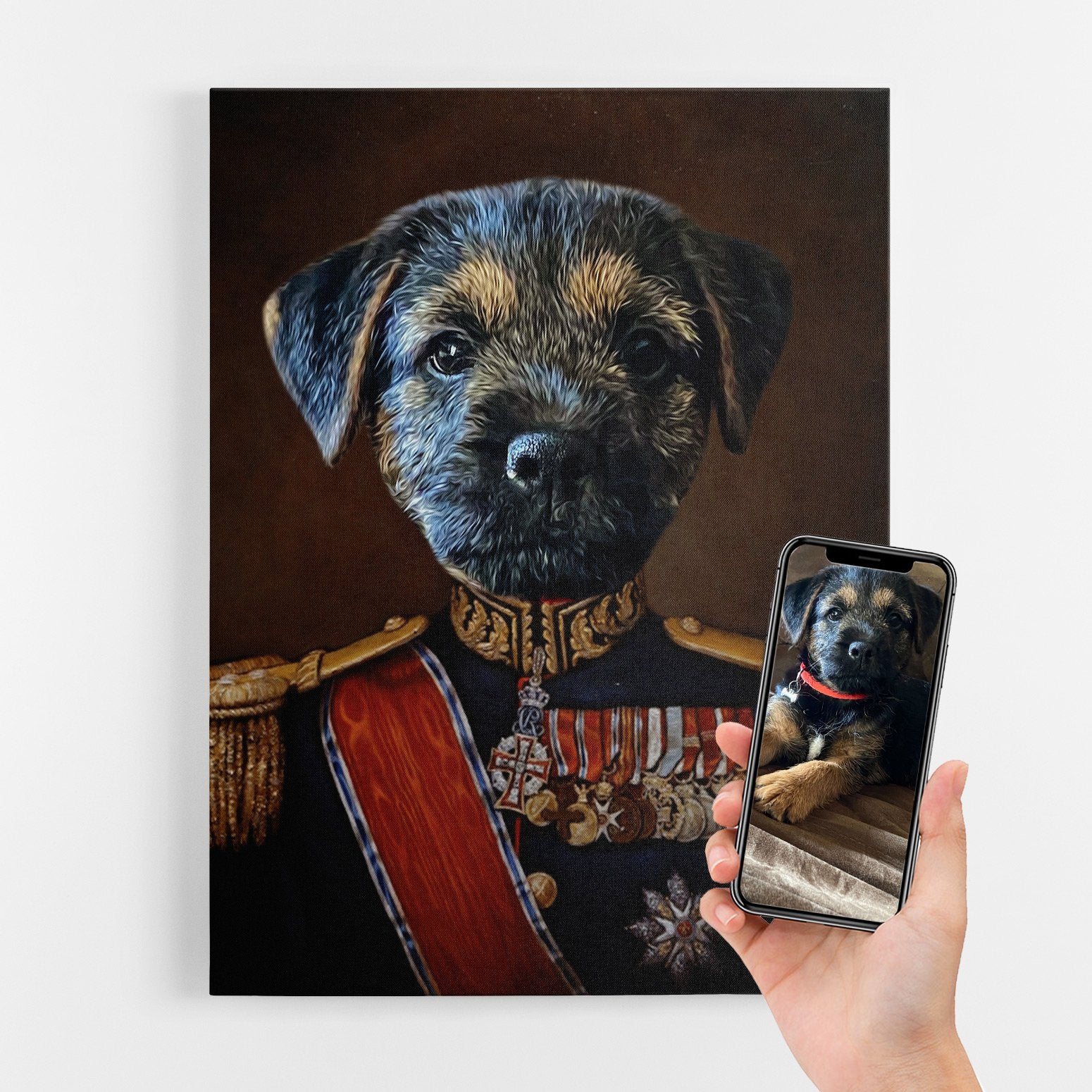 Dog Major Portrait Canvas