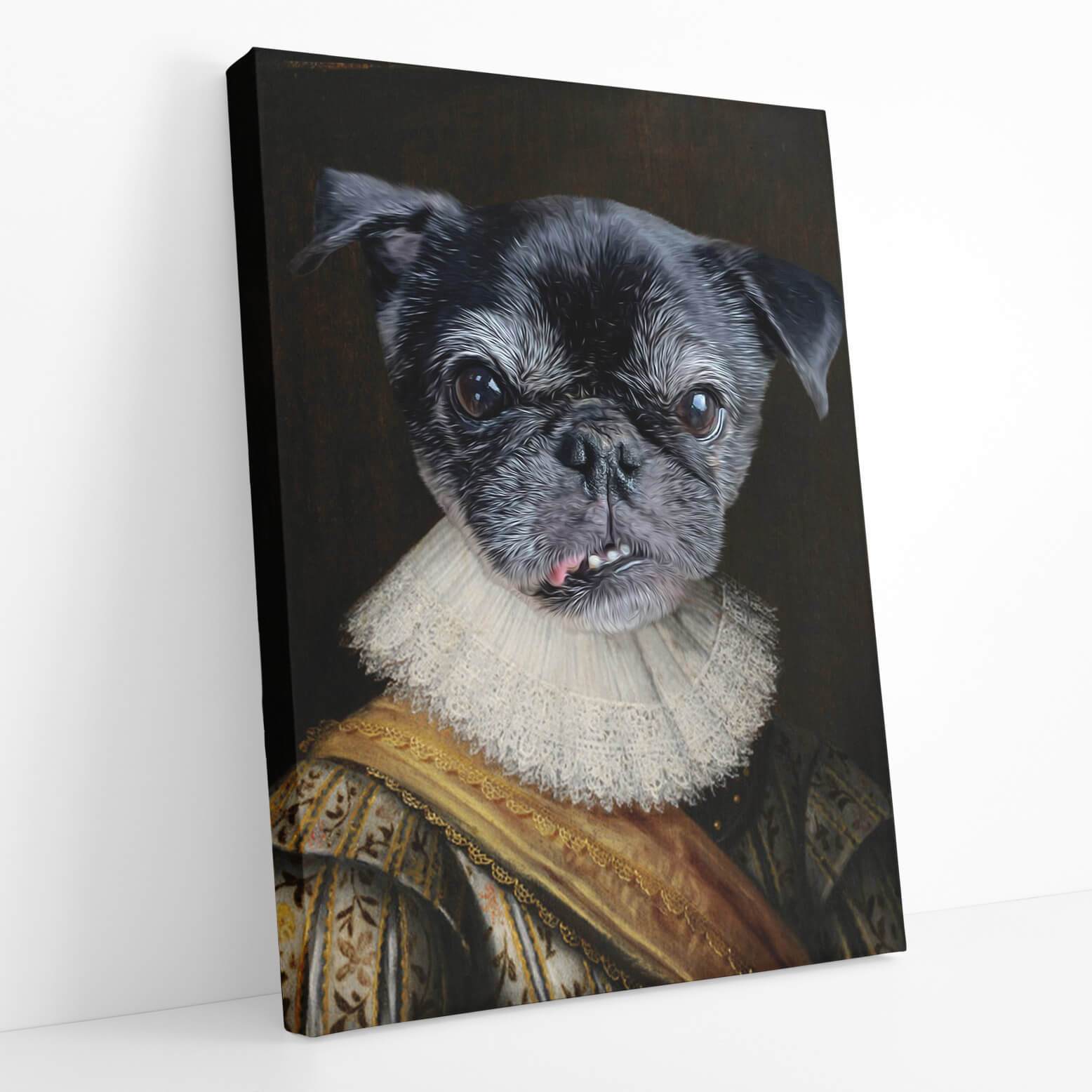 Dog Noble Portrait Canvas
