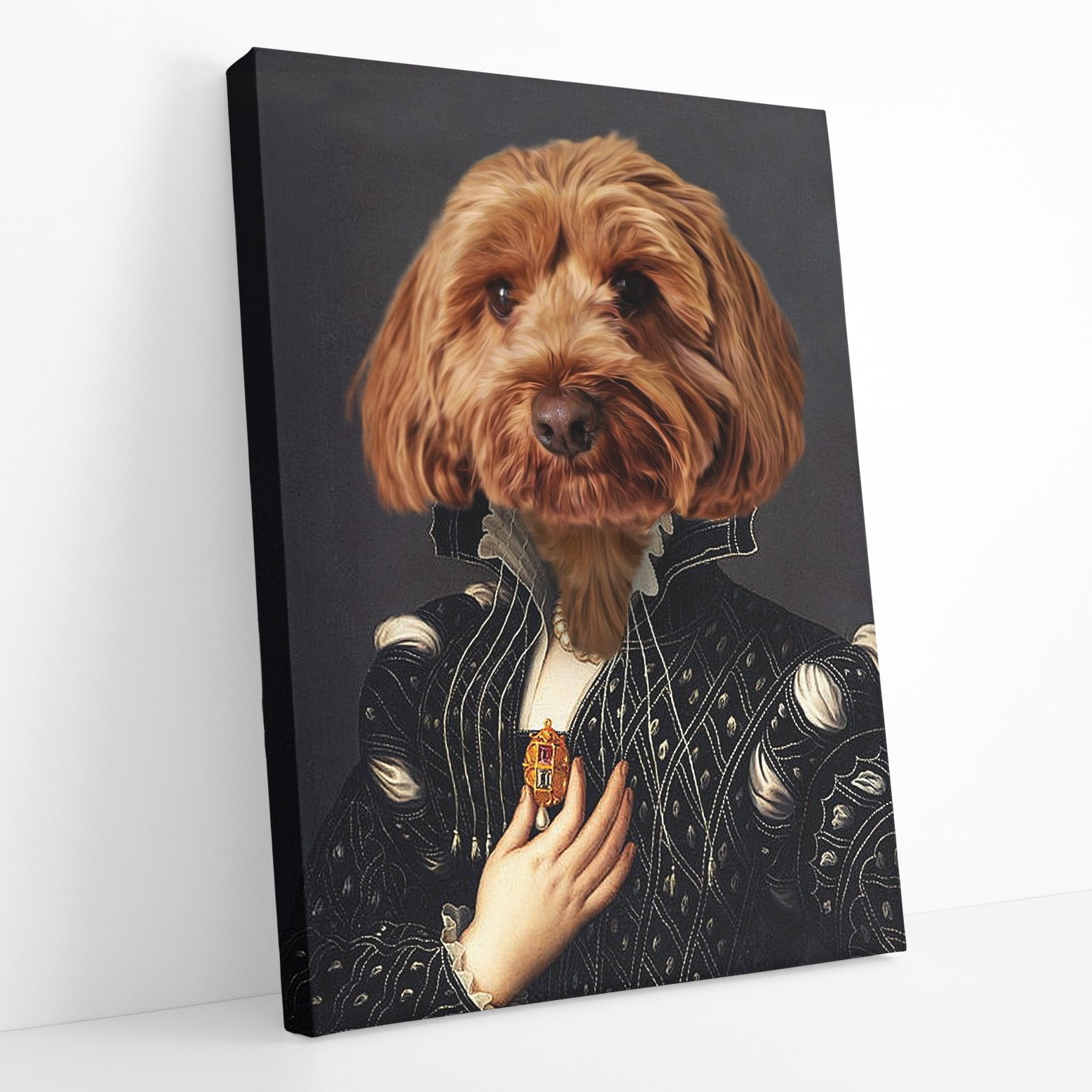 Dog Nobel Woman Canvas Portrait Canvas