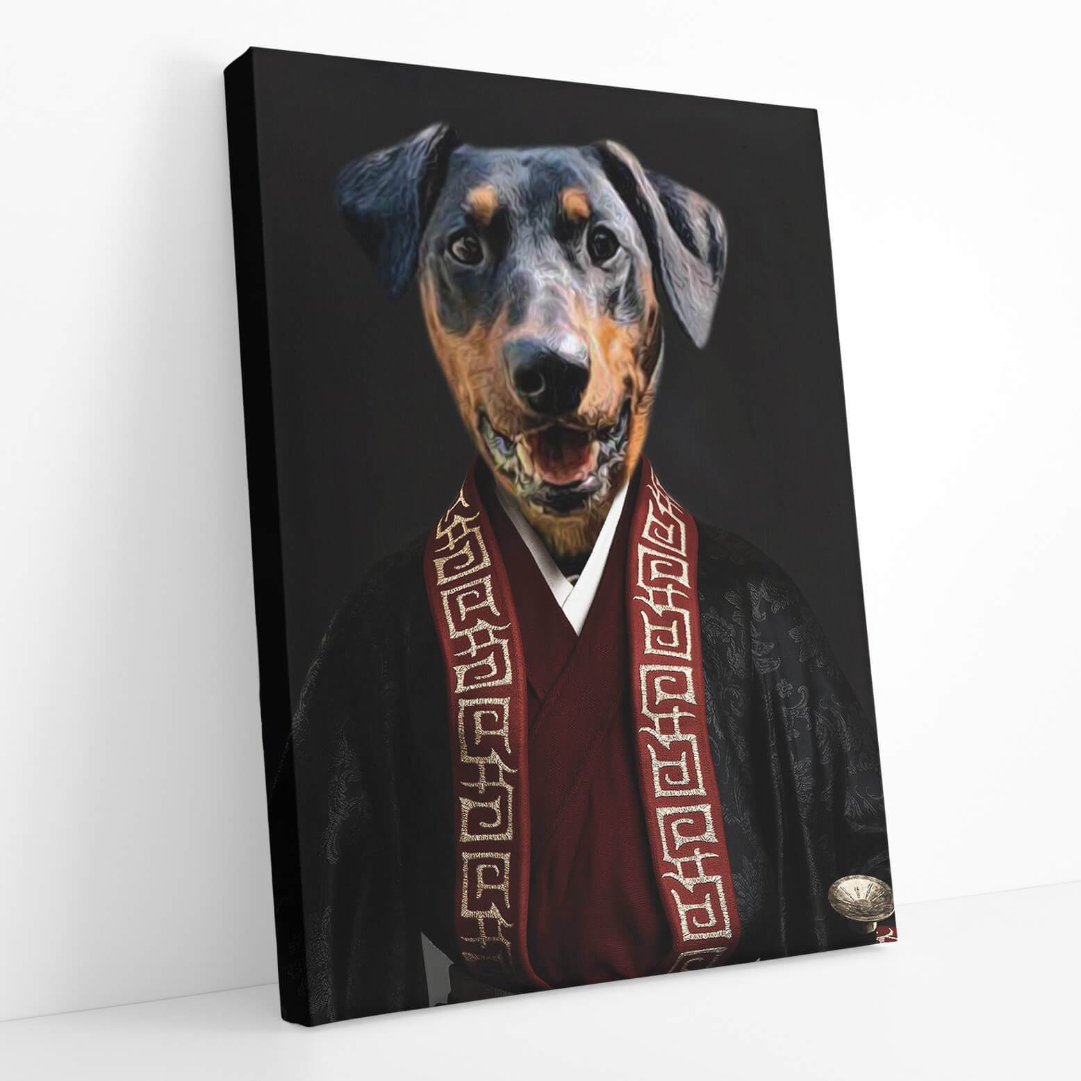 Dog Asian Emperor Portrait Canvas Print
