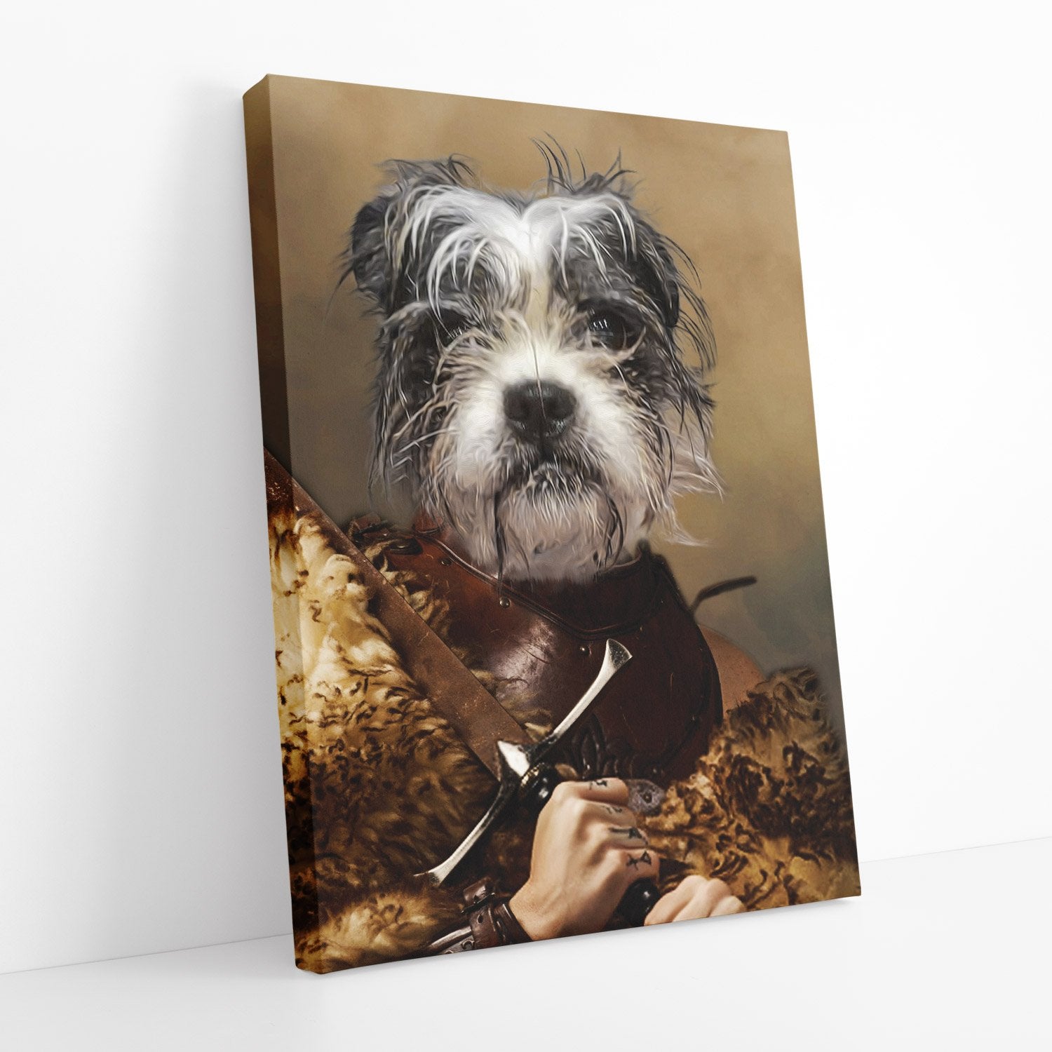 Dog Barbarian Portrait Canvas