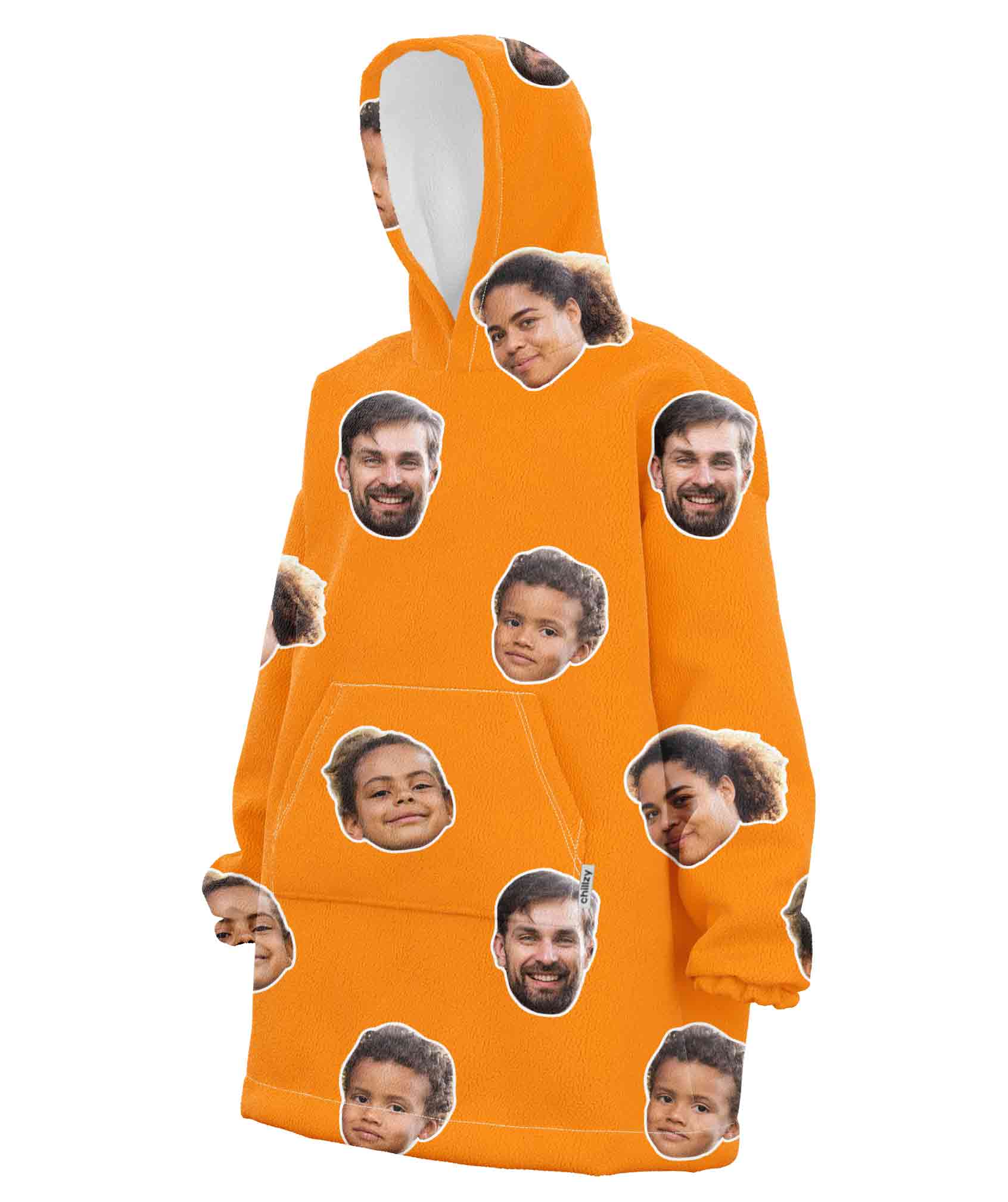 Family Face Custom Hoodie Blanket