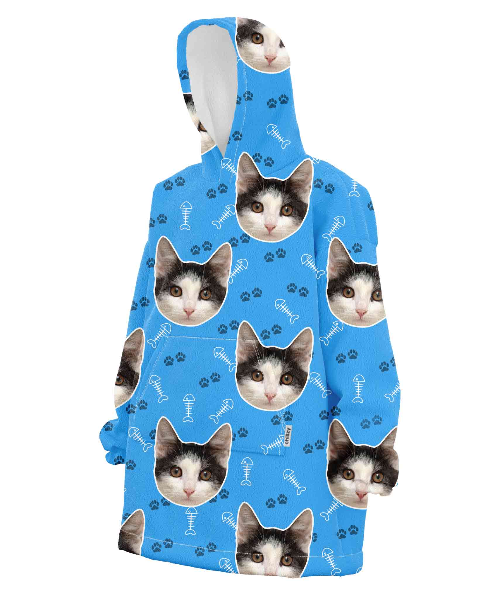 Your Cat Custom Hoodie Blanket