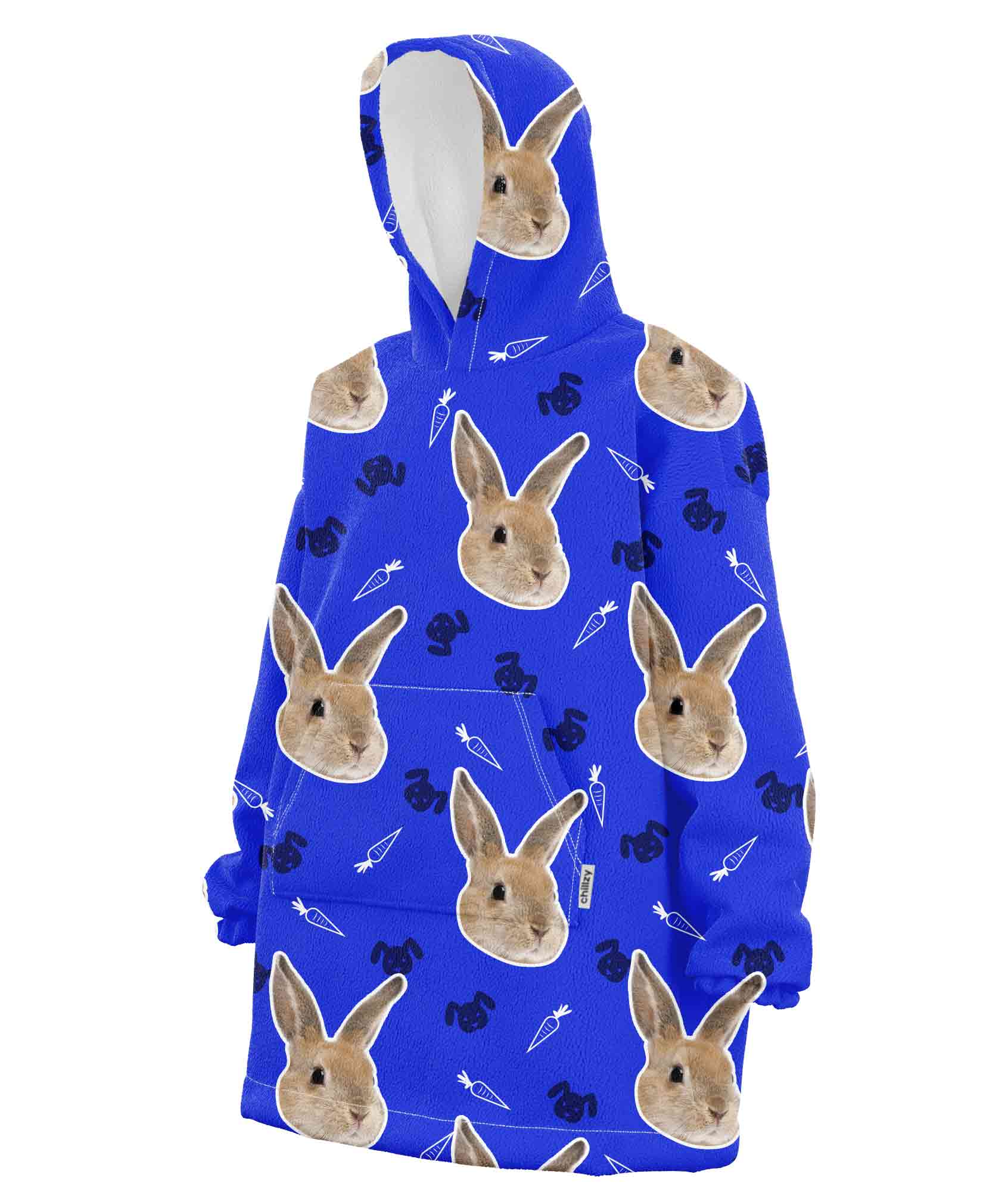 Your Rabbit Custom Hoodie Blanket