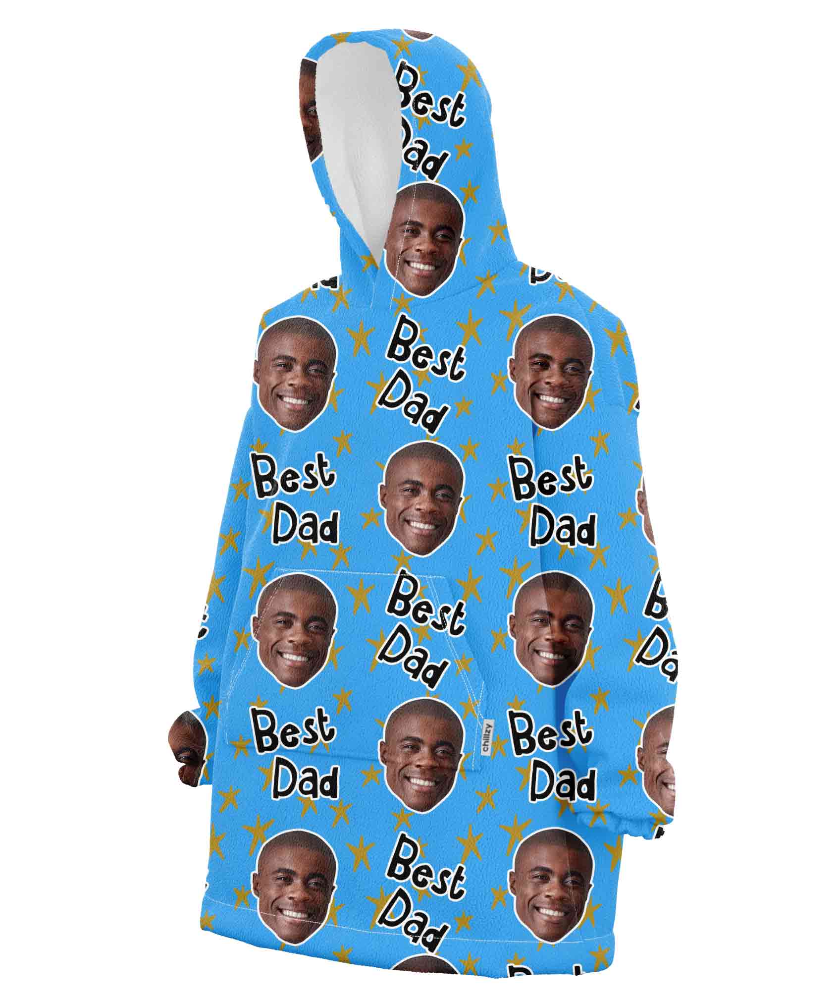 Best Dad Custom Hoodie Blanket