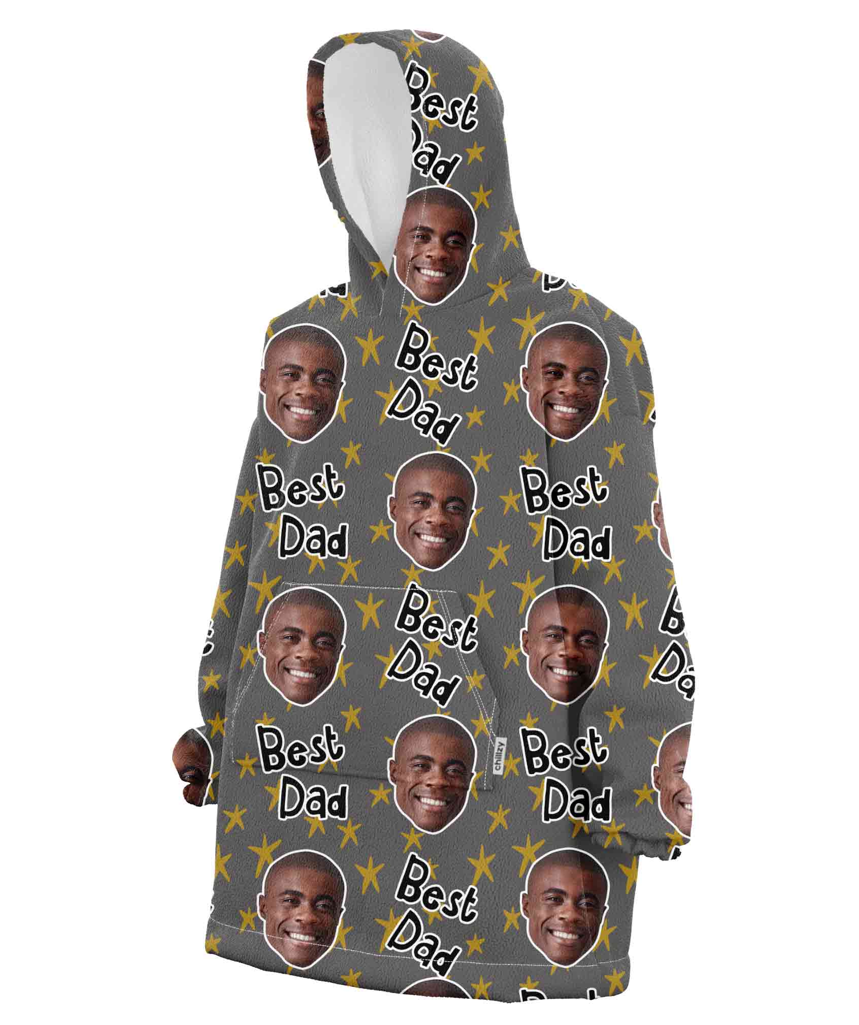 Best Dad Custom Hoodie Blanket