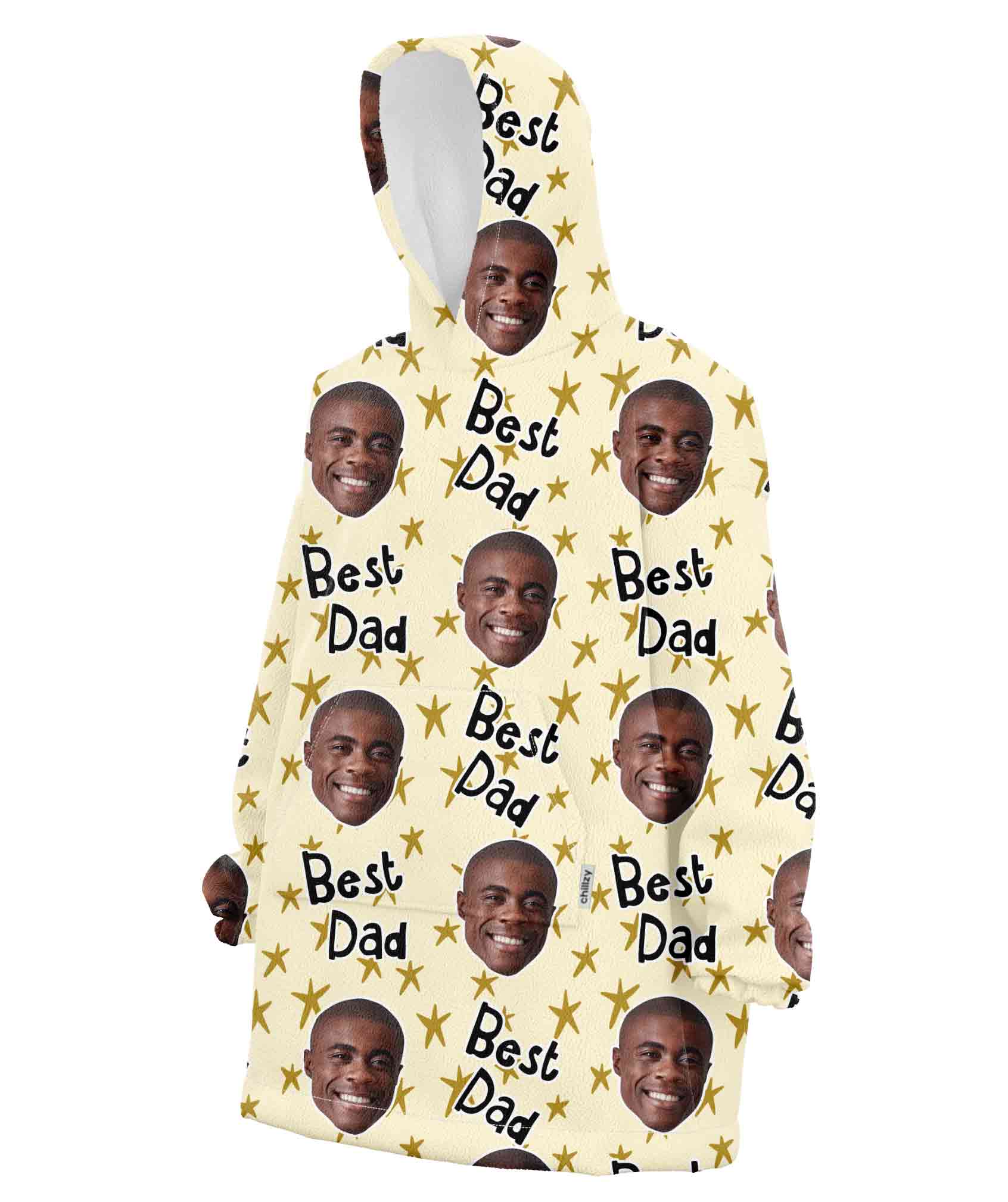 Best Dad Custom Hoodie Blanket