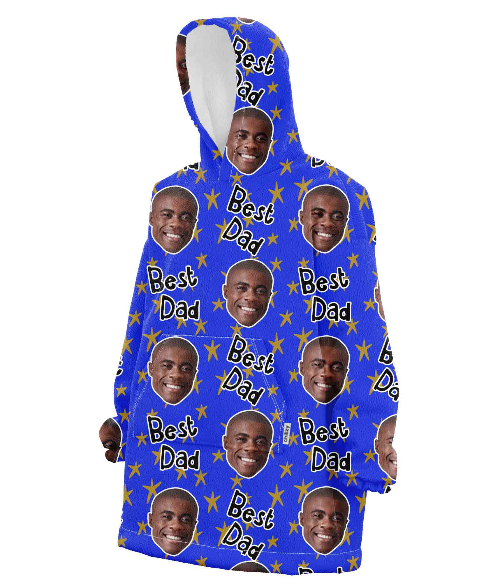 Best Dad Custom Hoodie Blanket