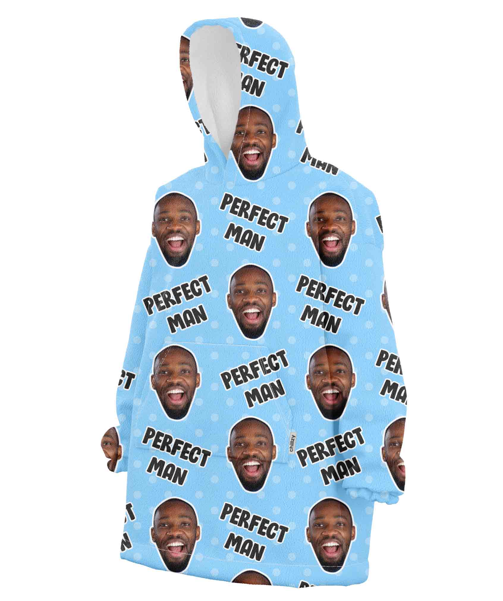 Perfect Man Custom Hoodie Blanket