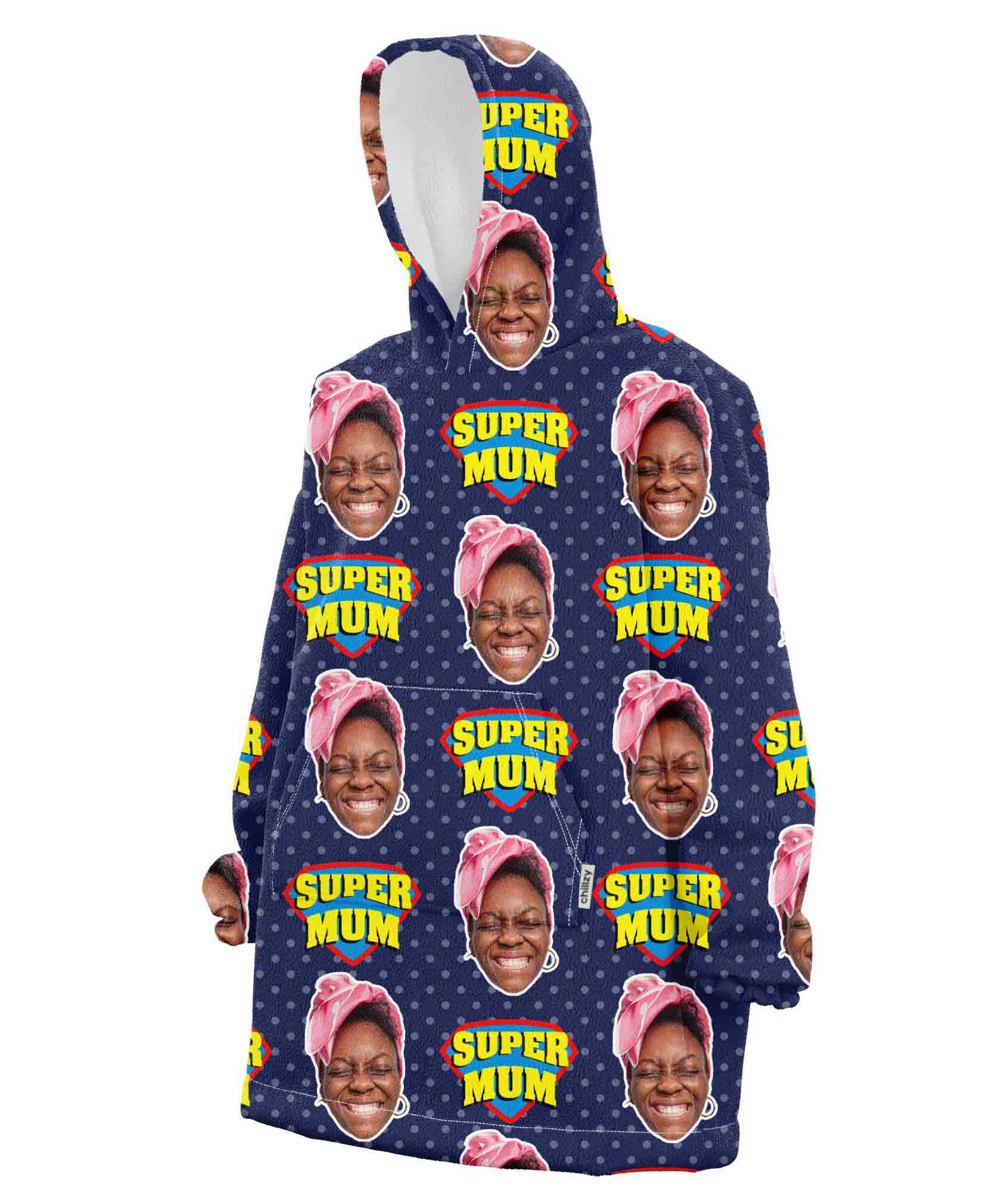 Super Mum Custom Hoodie Blanket