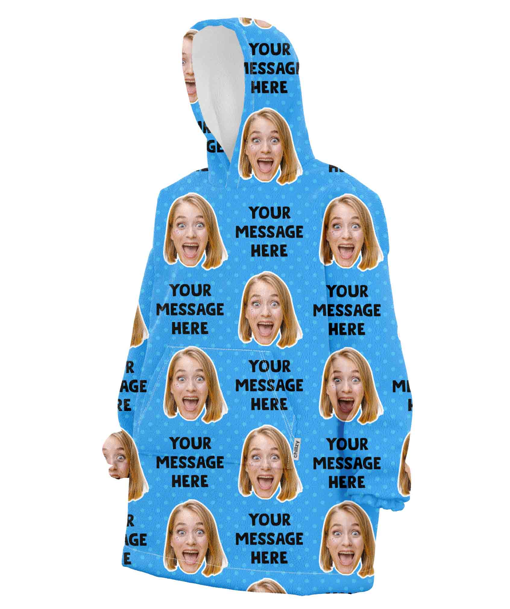 Your Message Personalised Hoodie Blanket