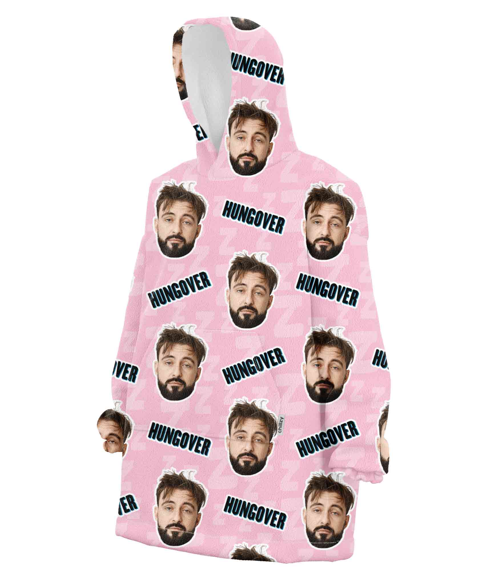 Hungover Custom Hoodie Blanket