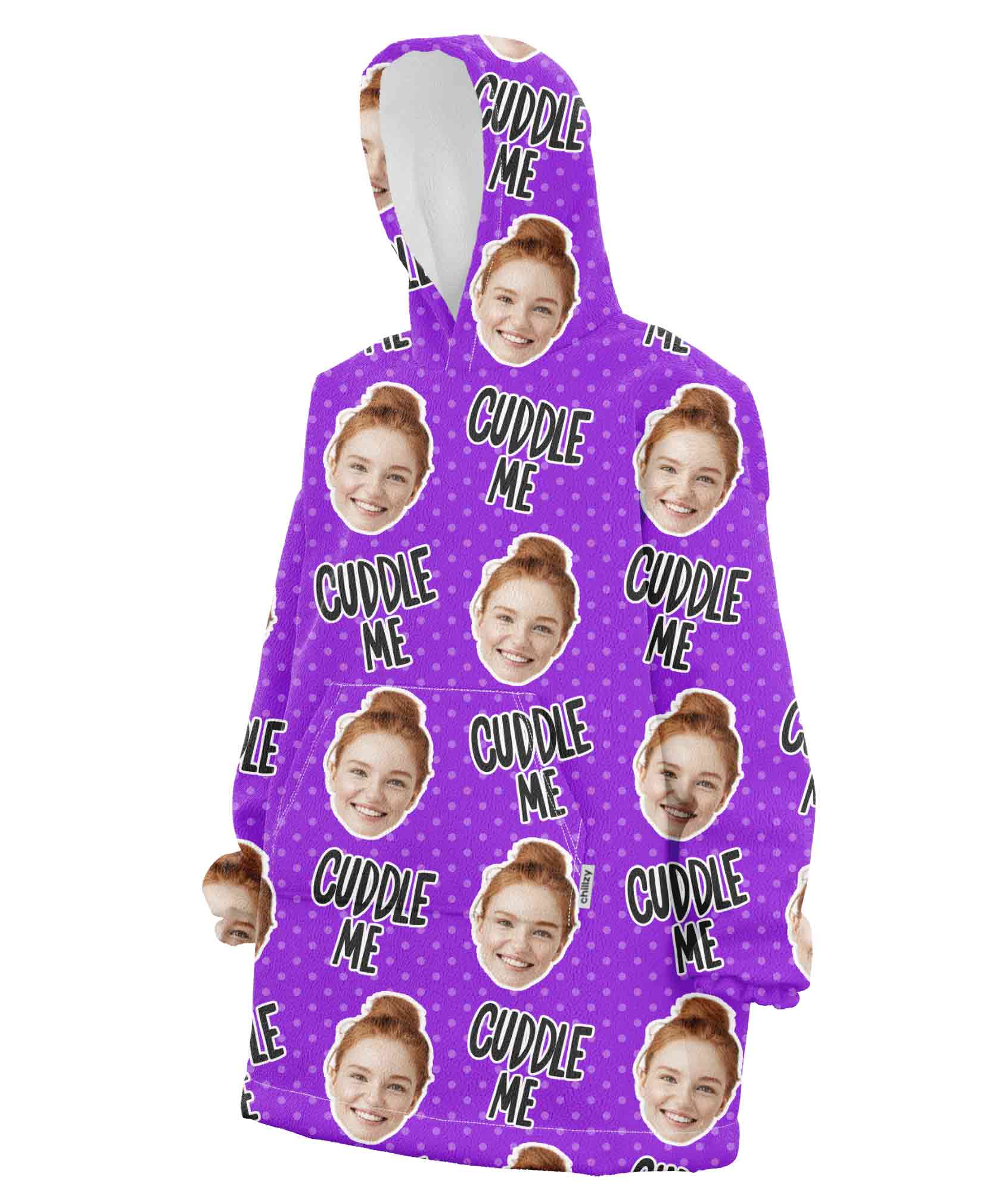 Cuddle Me Custom Hoodie Blanket