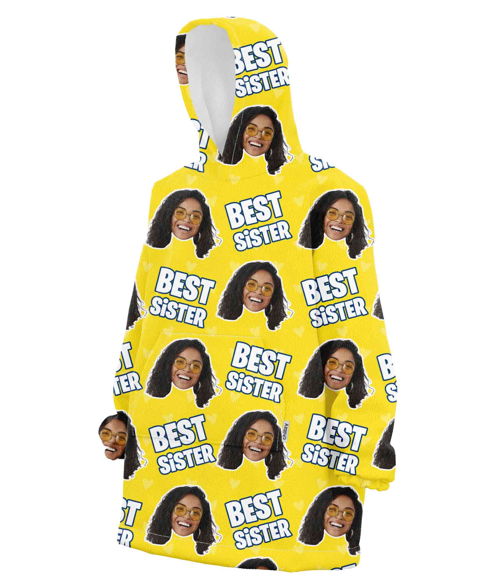 Best Sister Personalised Hoodie Blanket