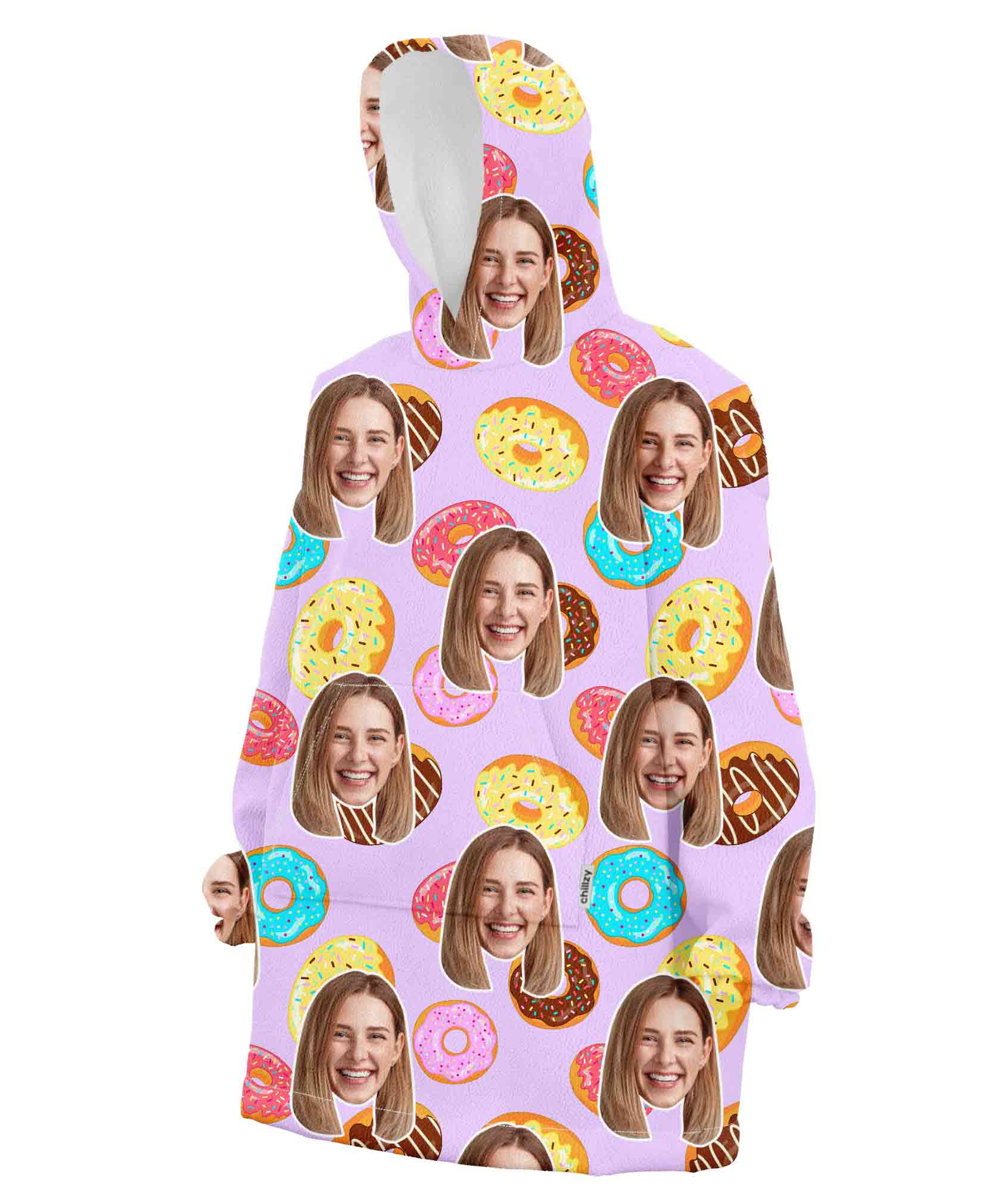 Donuts Chillzy Hoodie Blanket