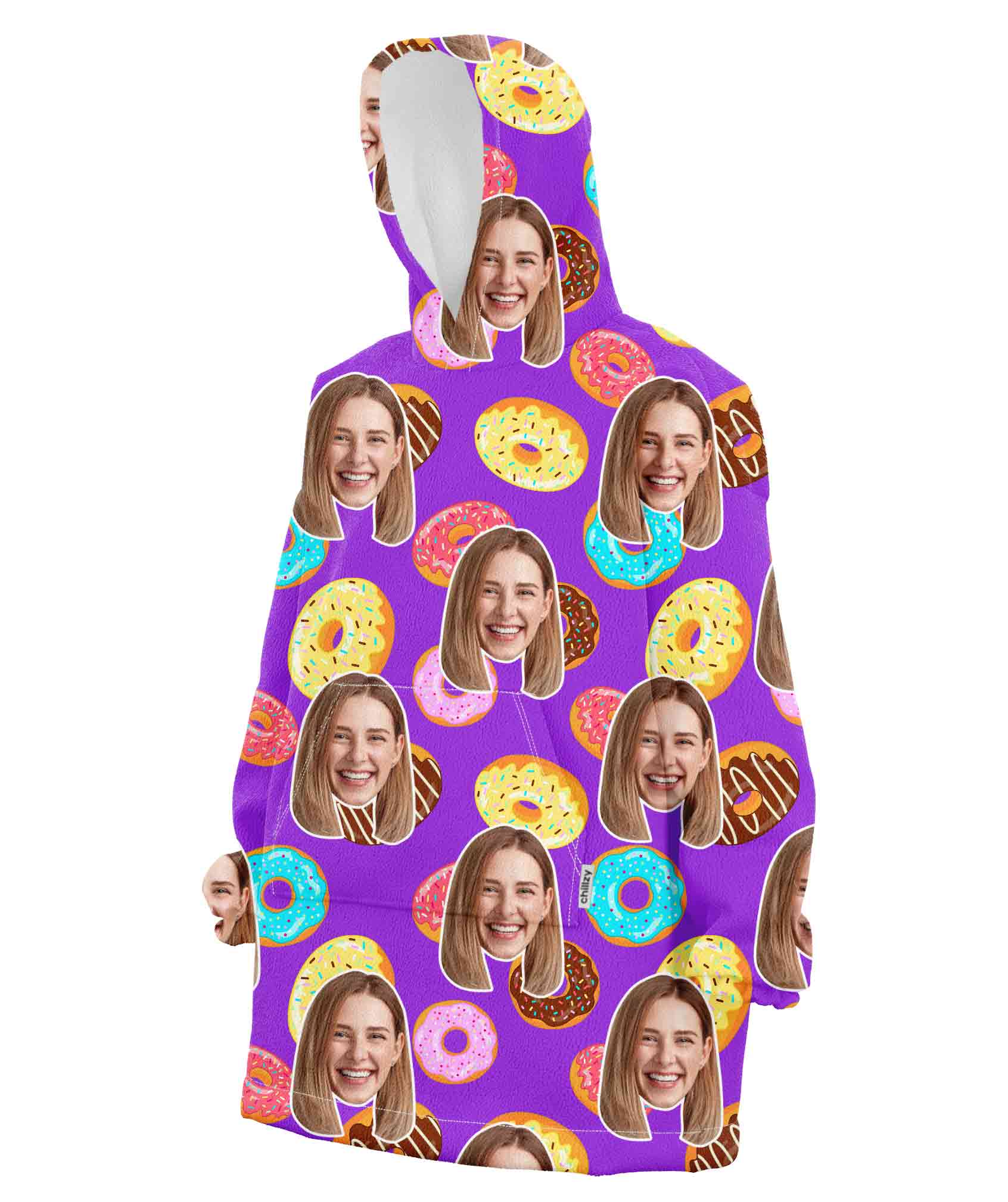 Donuts Chillzy Hoodie Blanket