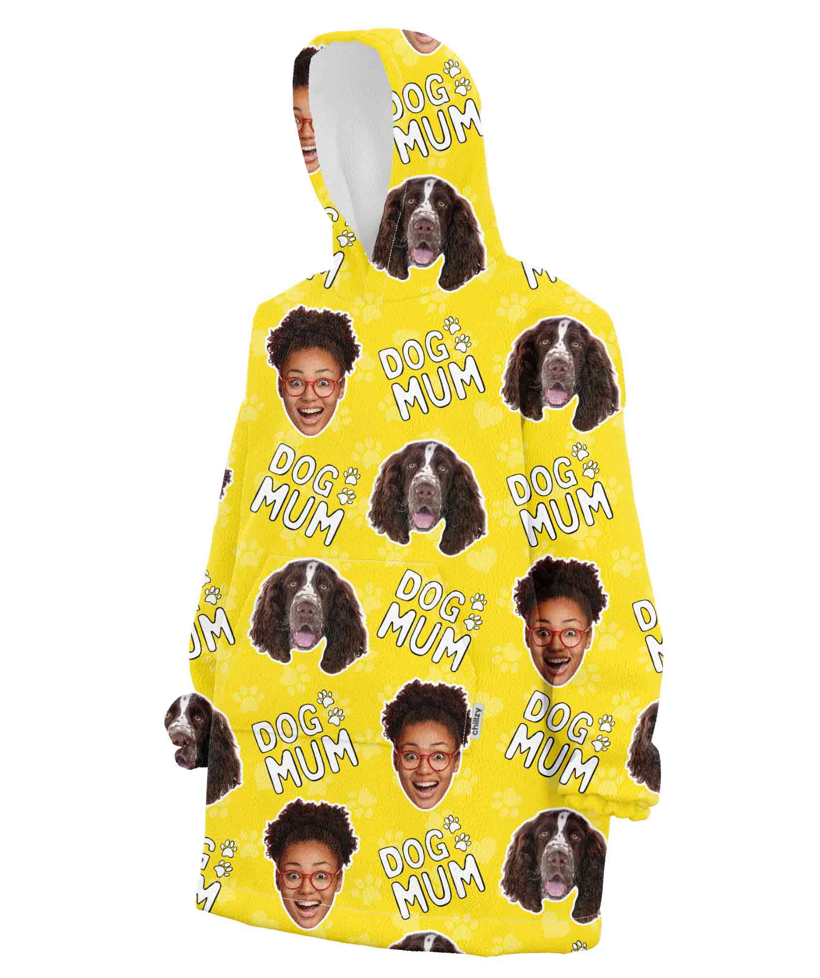 Dog Mum Personalised Hoodie Blanket