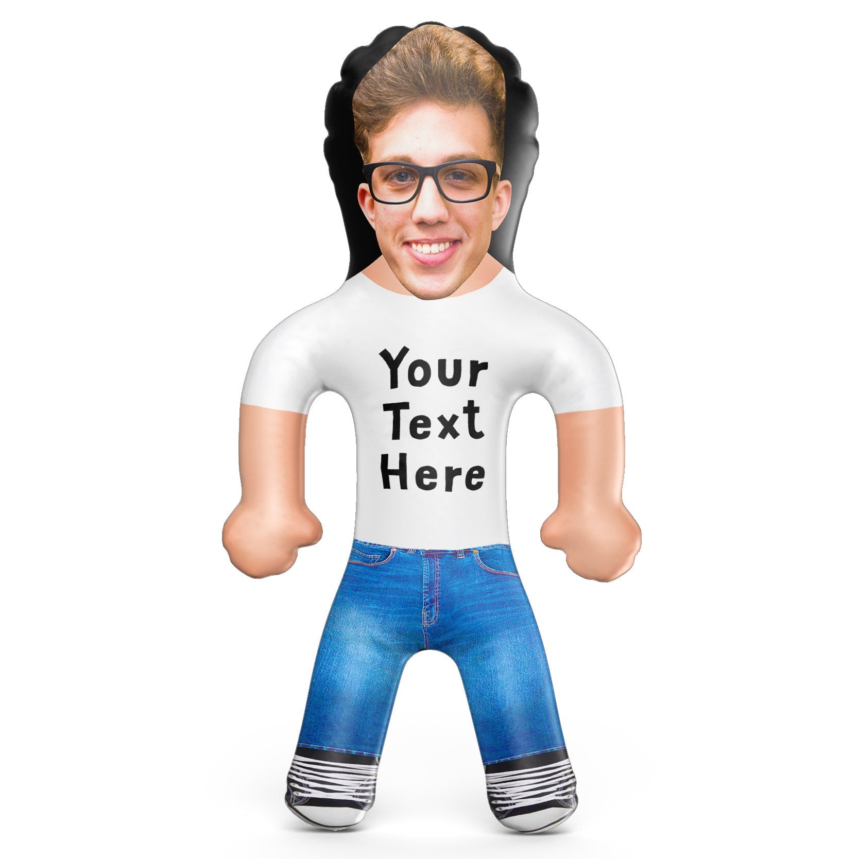 *Your Message Here* T-Shirt Inflatable Doll