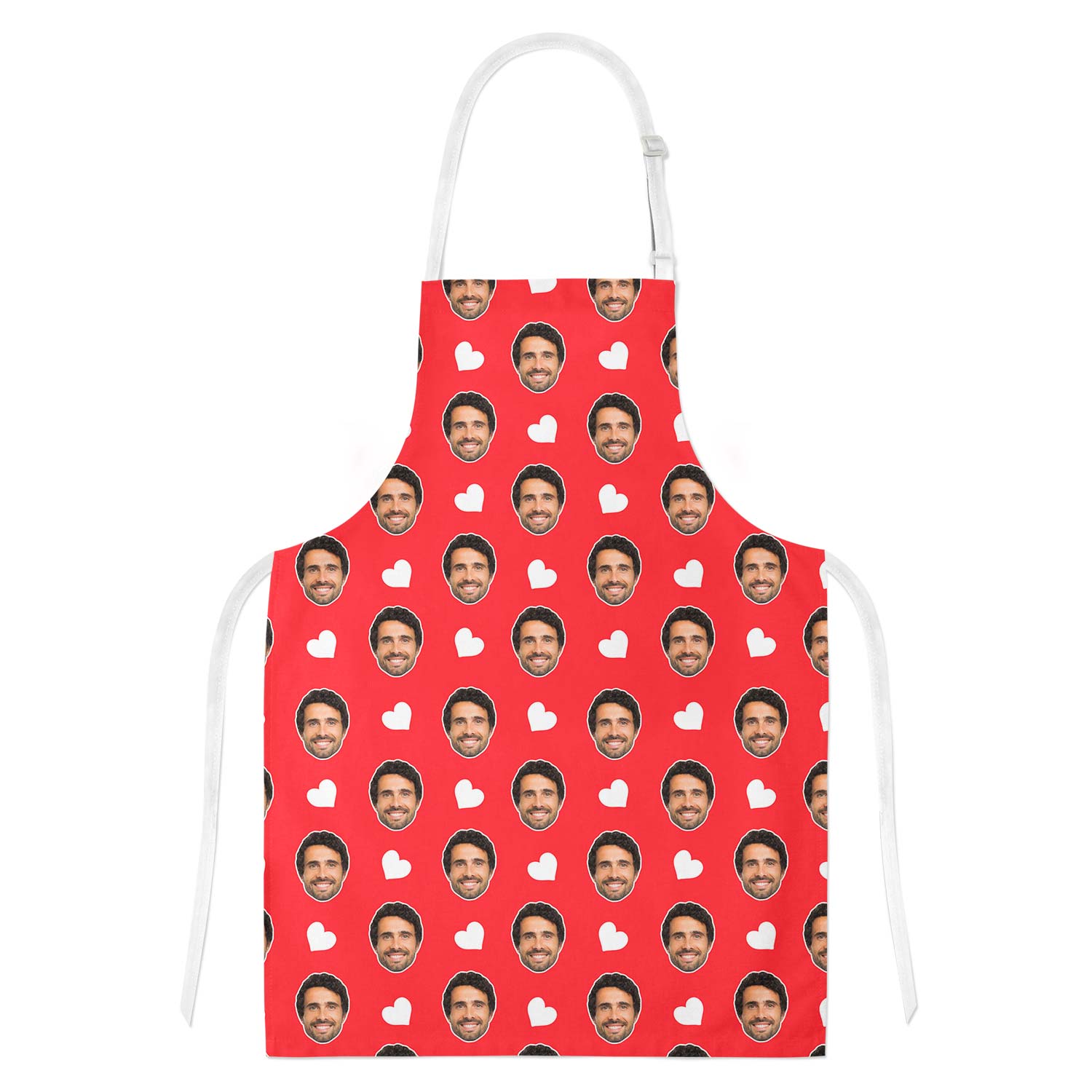 Face Hearts Personalised Apron