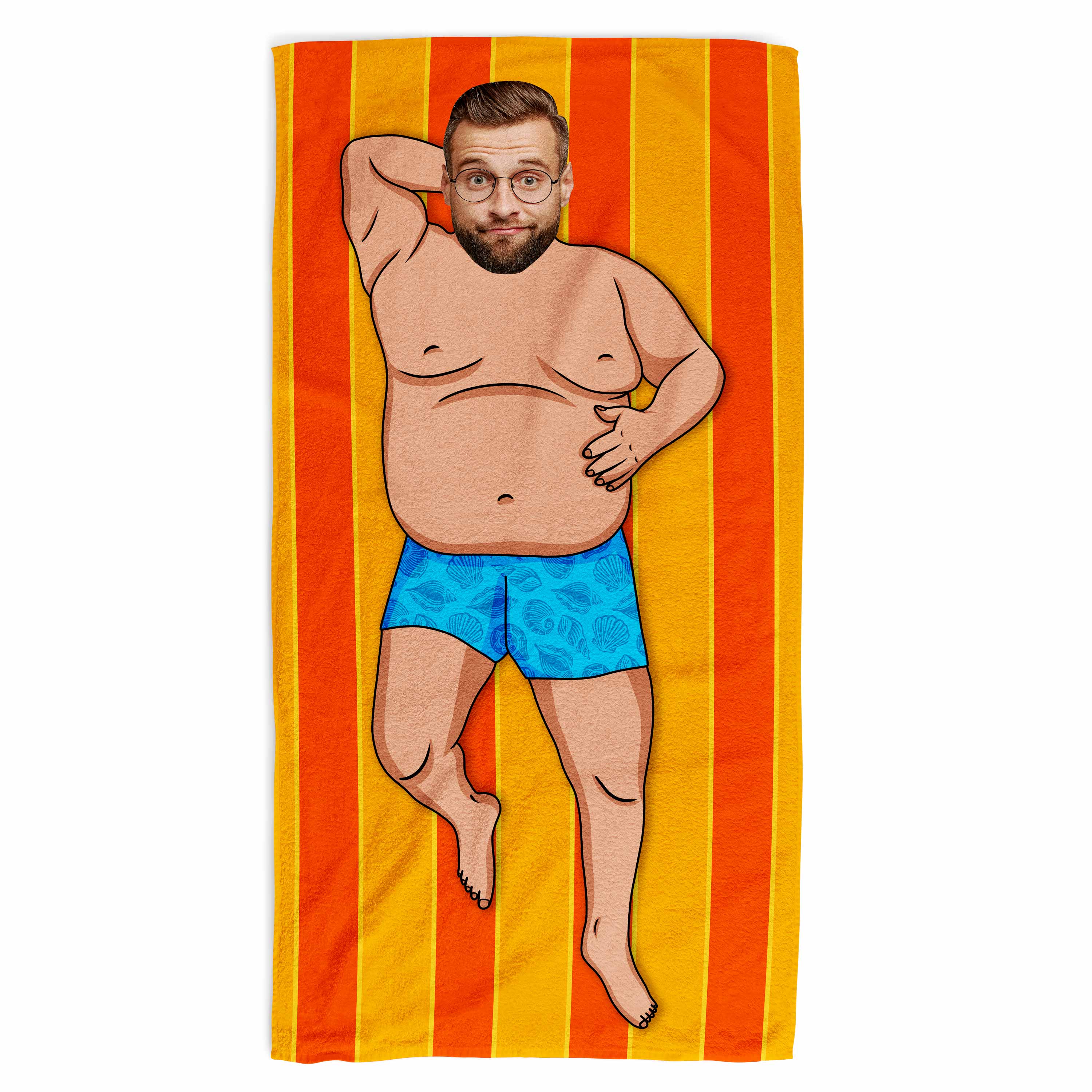 Fat Guy Personalised Beach Towel