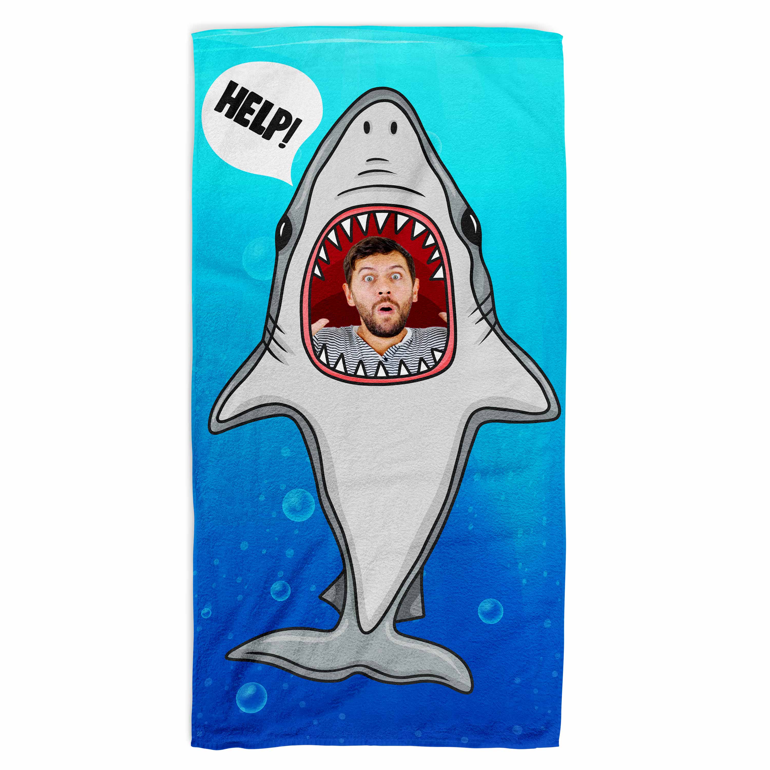 Shark Attack Personalised Beach Towel