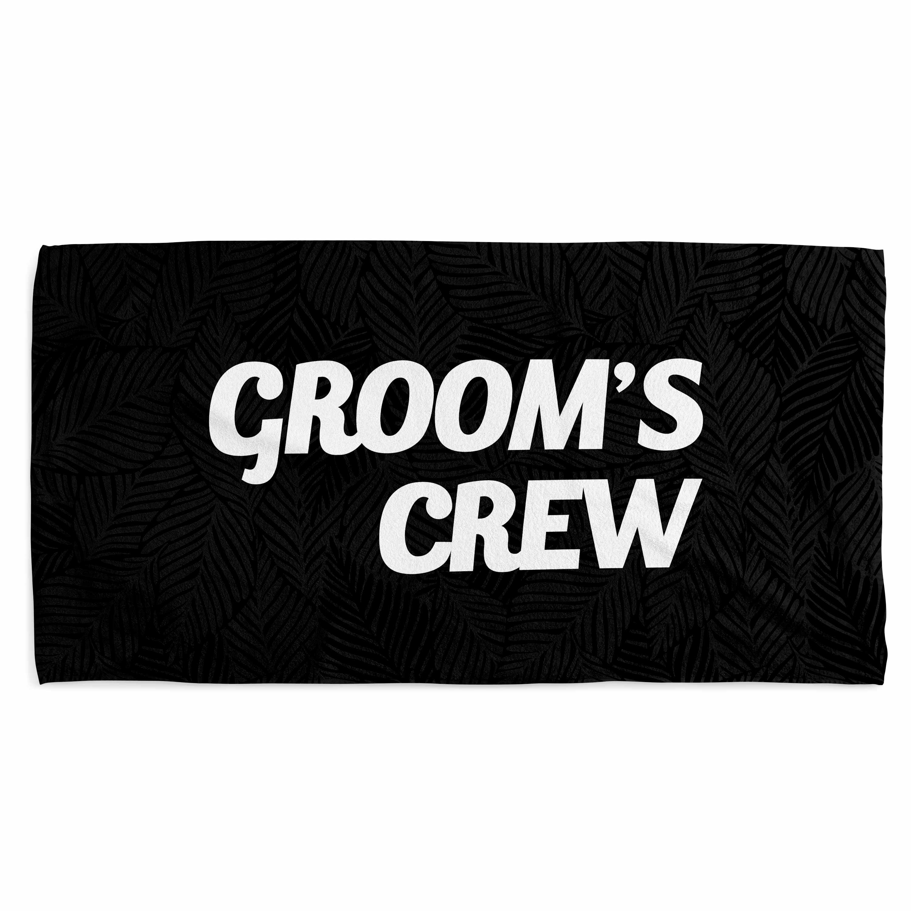 Groom's Crew Beach Towel