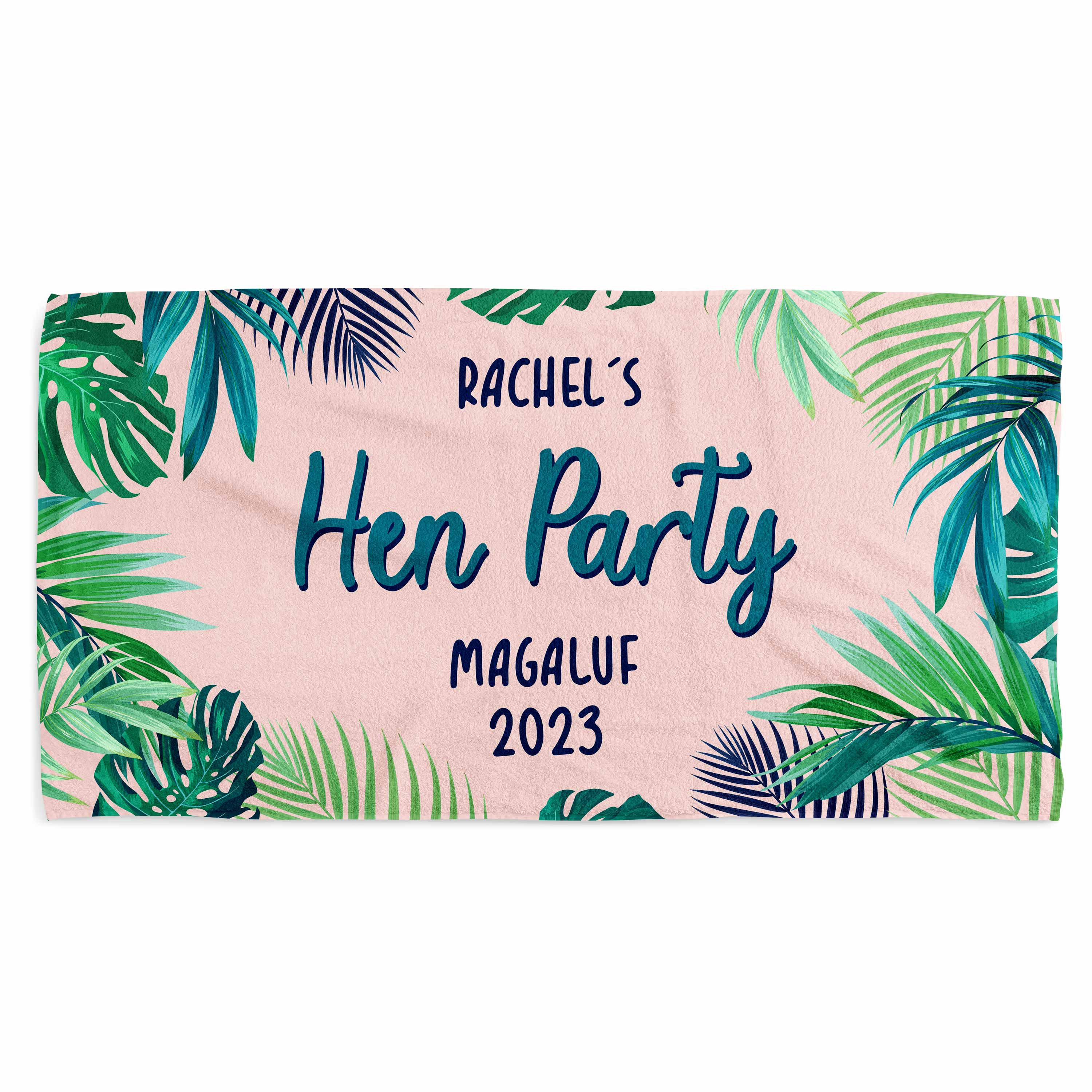 Hen Party Personalised Beach Towel