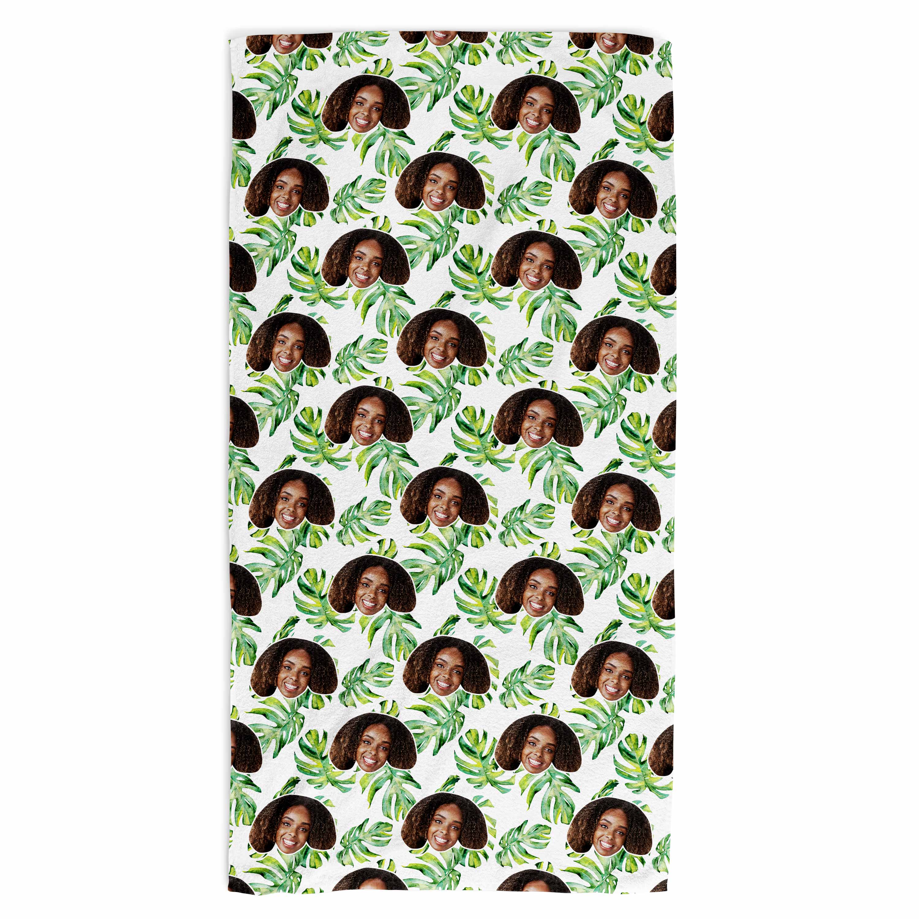 Tropical Face Beach Towel