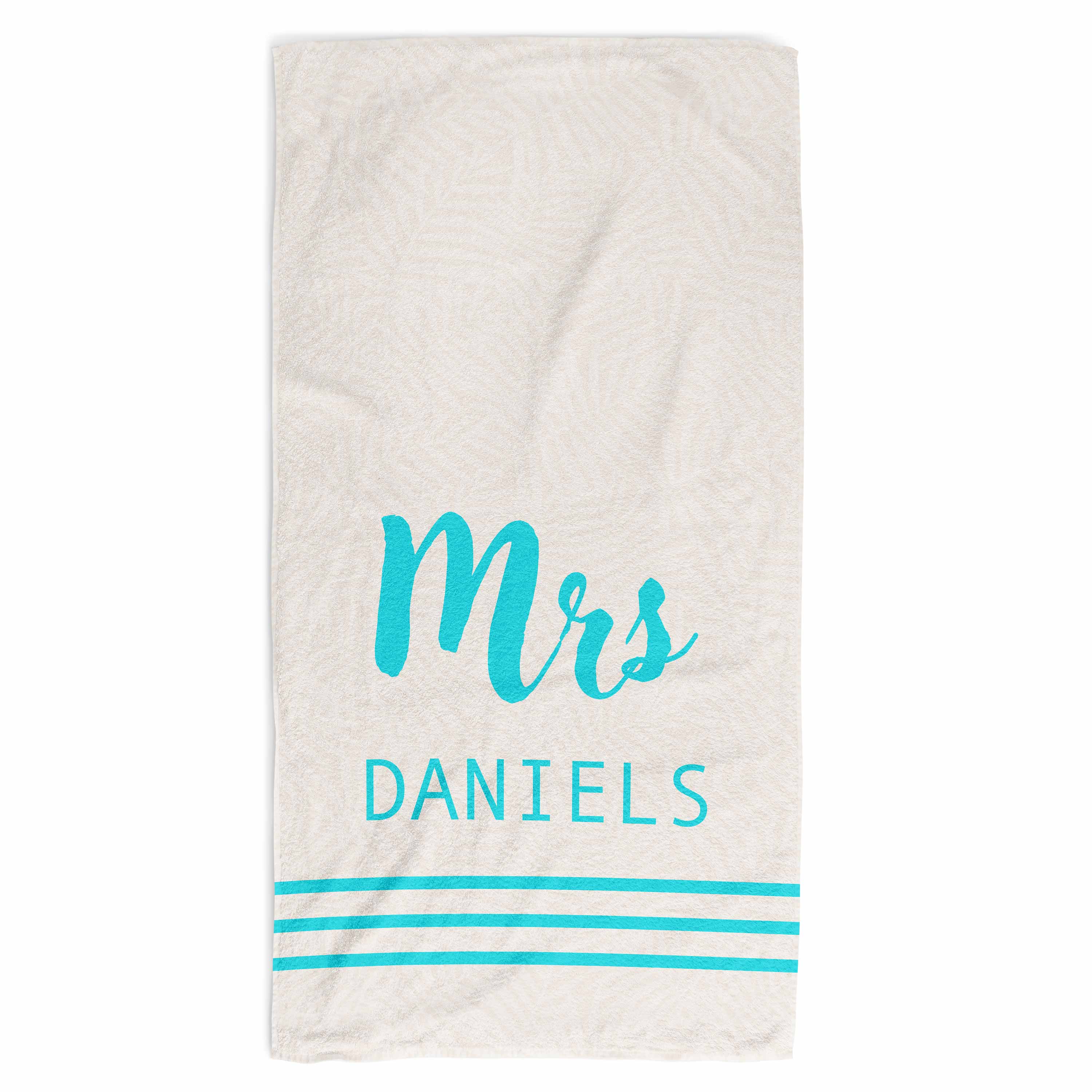 Mrs *Name* Beach Towel