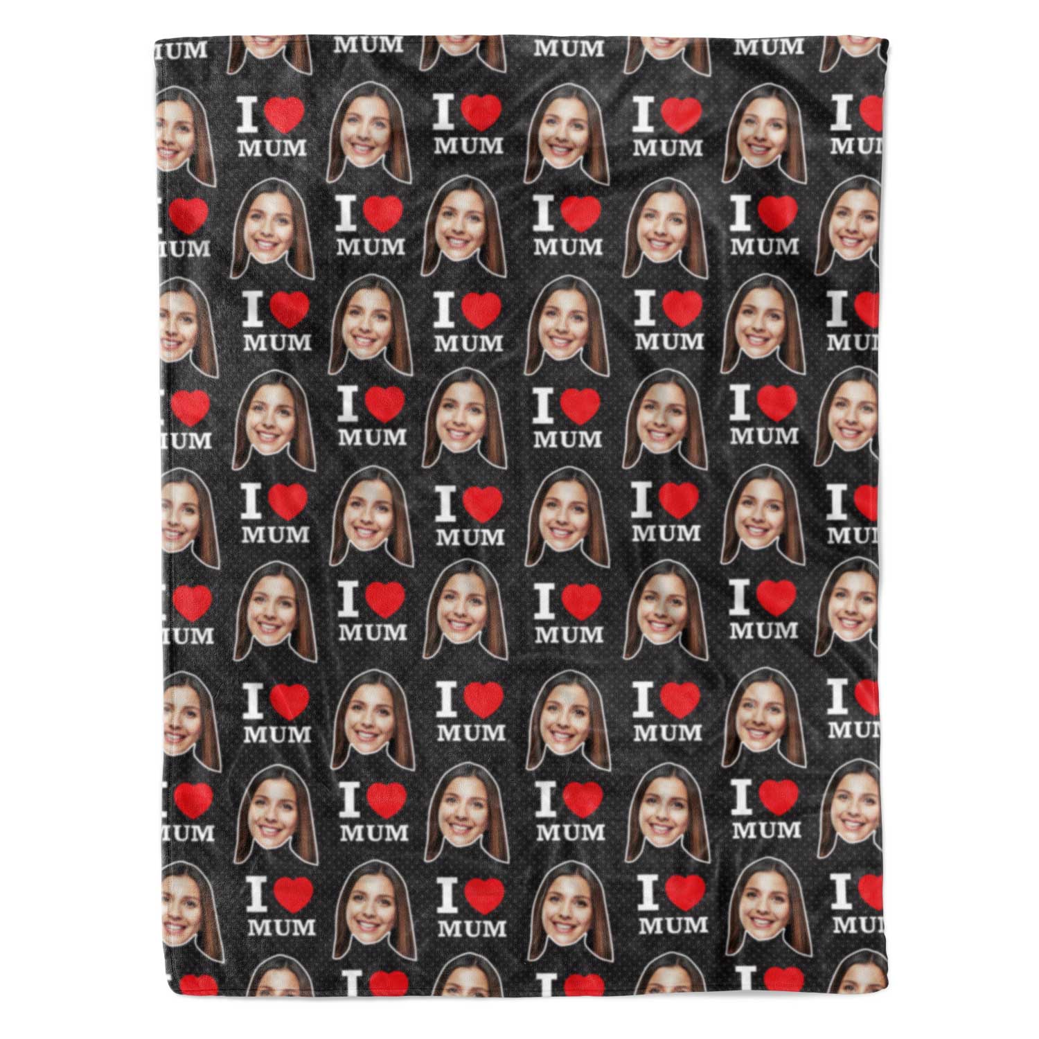 I Love Mum Personalised Blanket