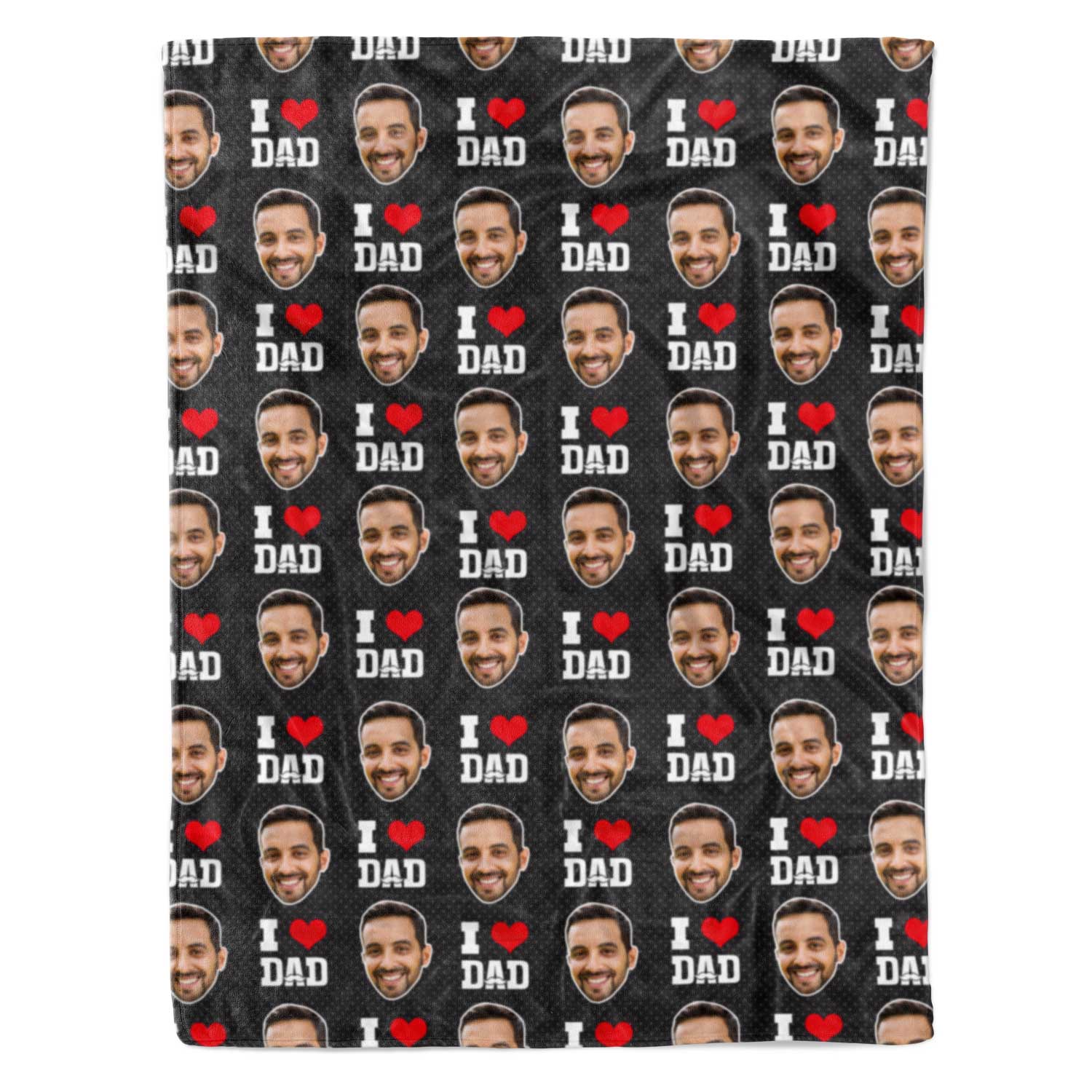 I Love Dad Personalised Blanket