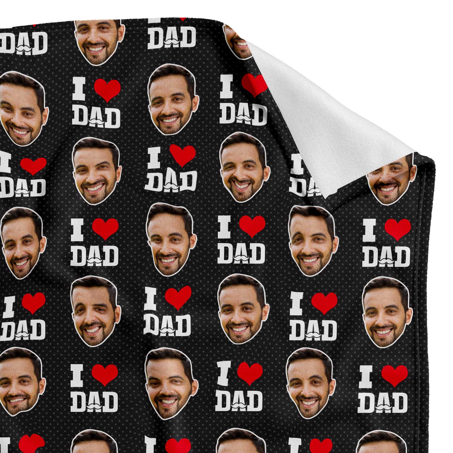 I Love Dad Personalised Blanket