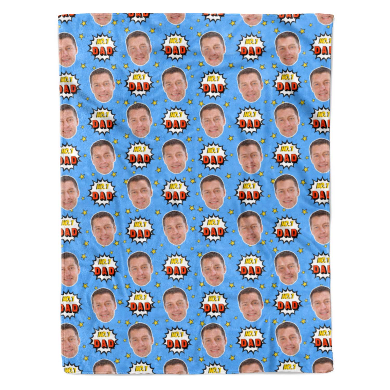 Number 1 Dad Personalised Blanket