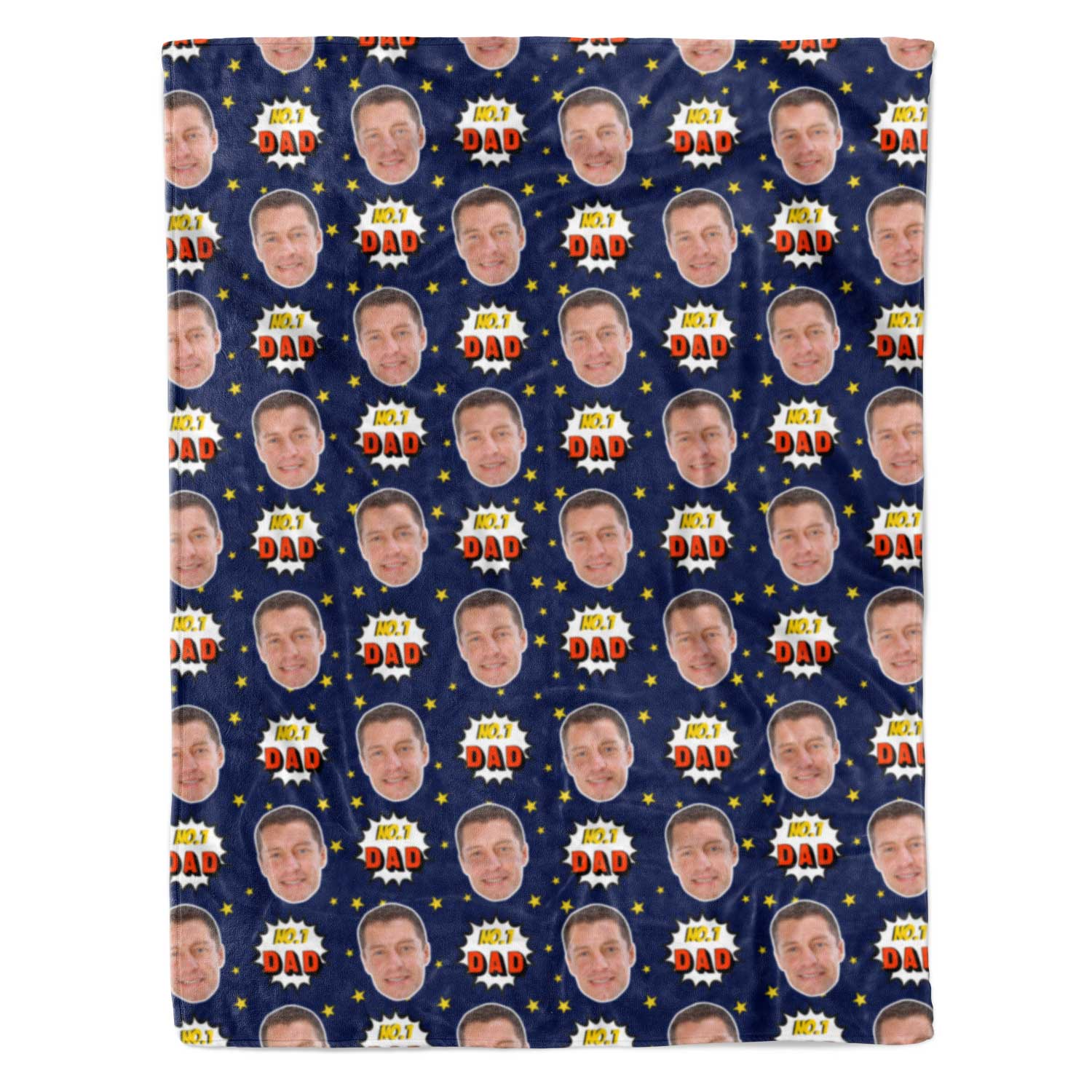 Number 1 Dad Personalised Blanket