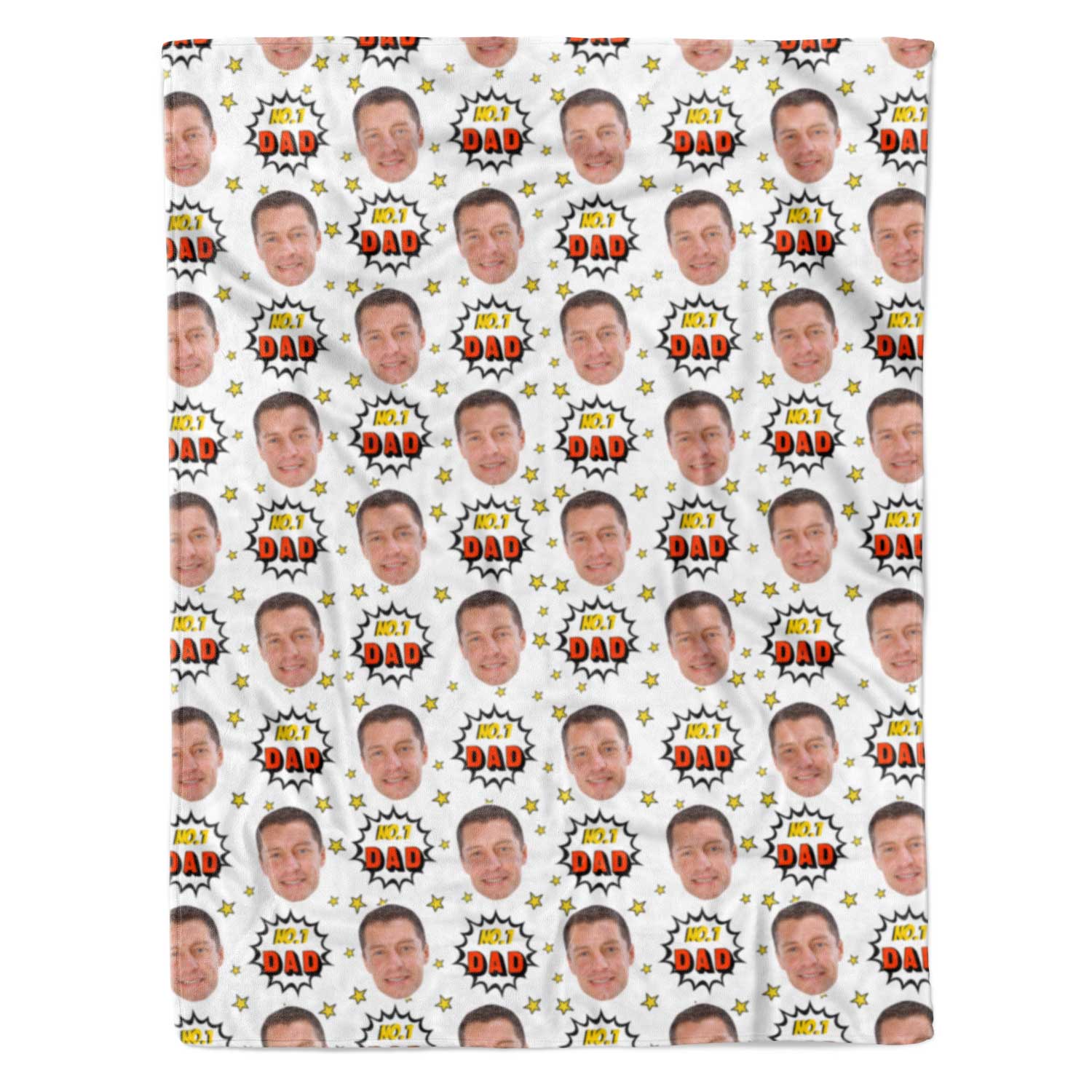 Number 1 Dad Personalised Blanket