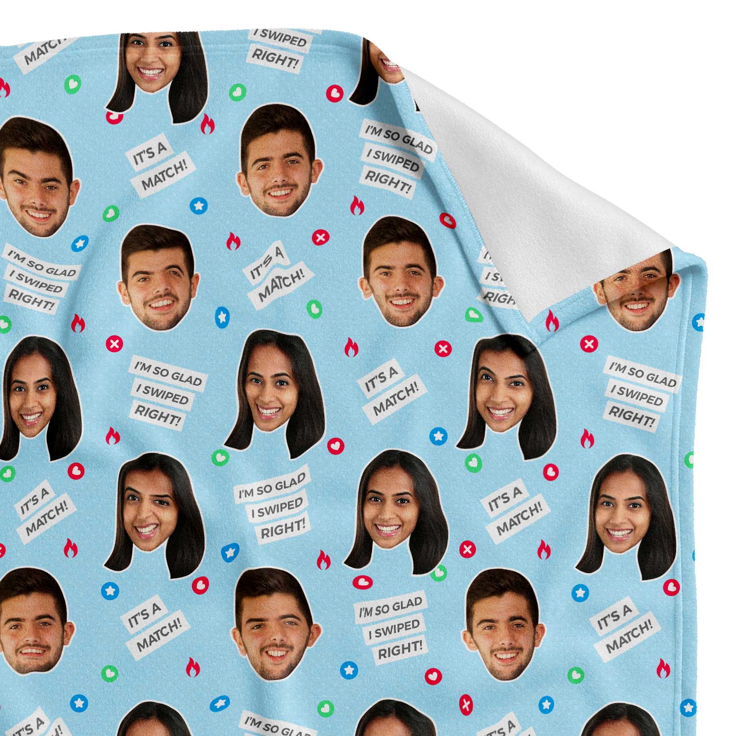 Tinder Personalised Blanket