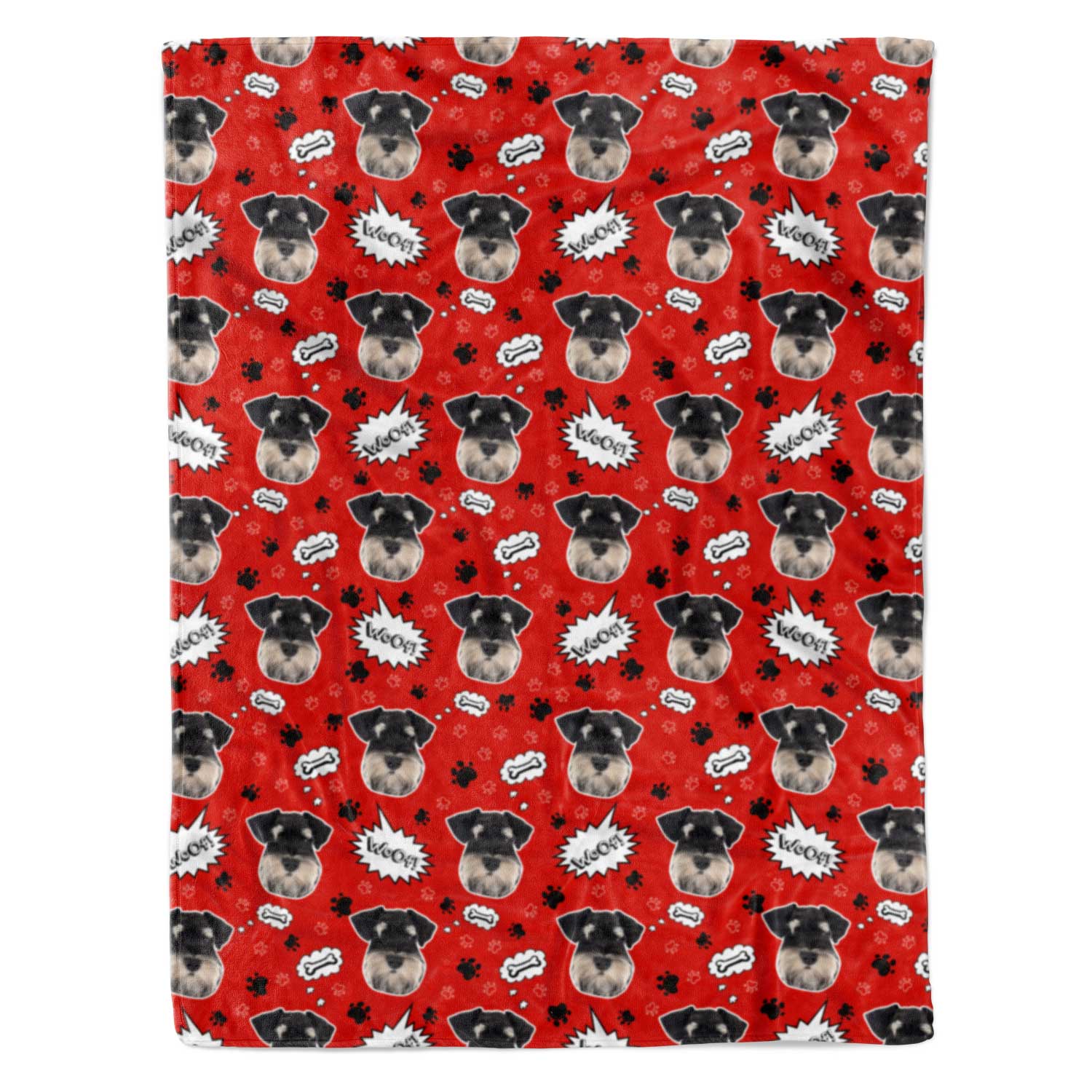 Woof Dog Personalised Blanket