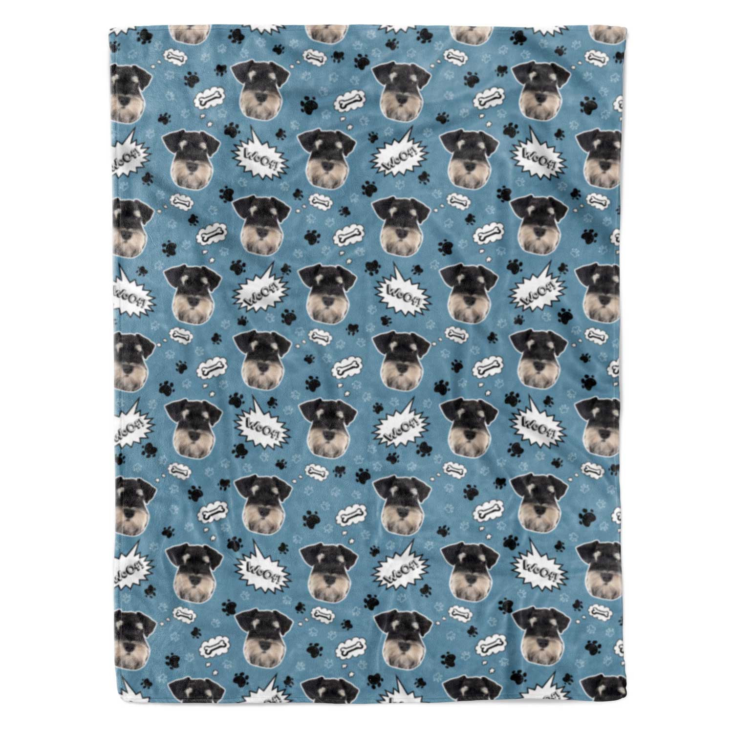 Woof Dog Personalised Blanket