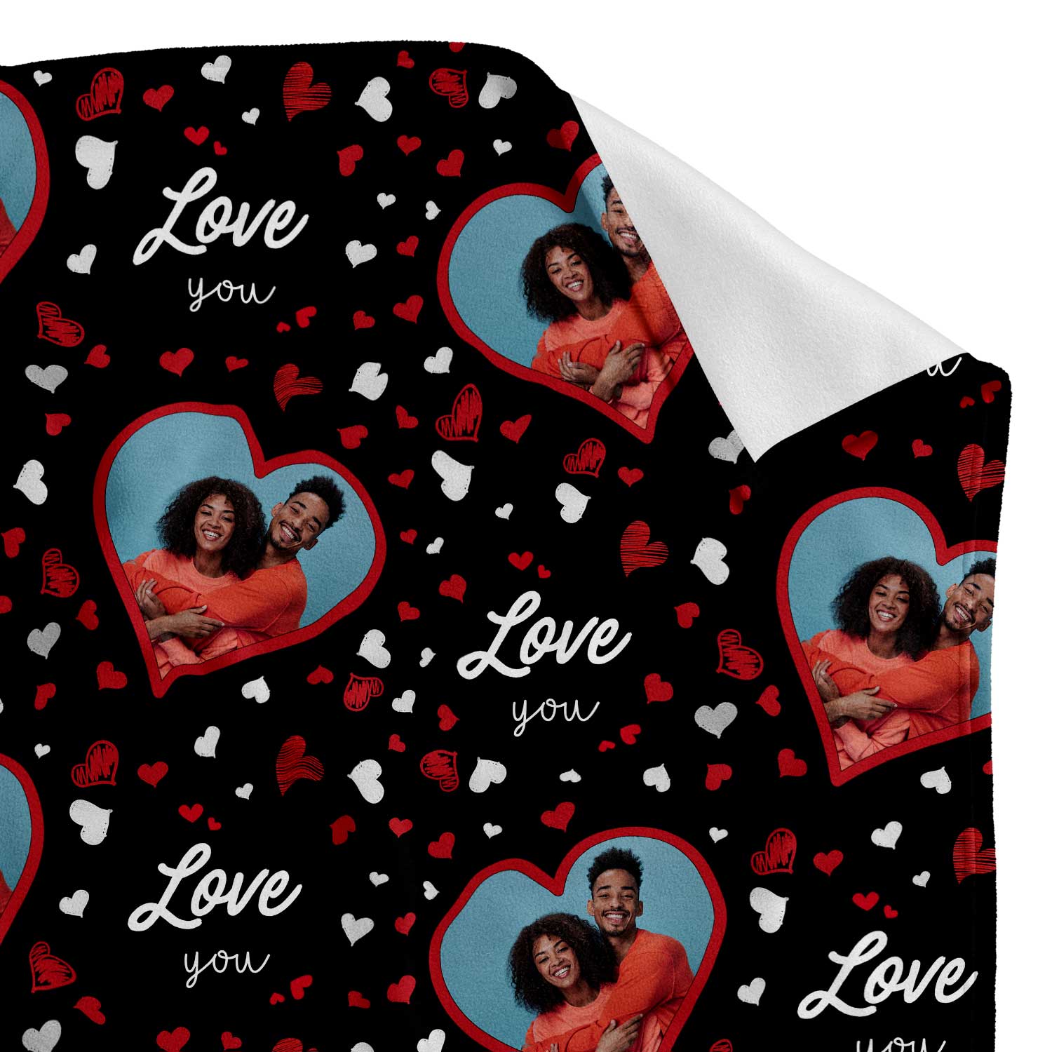 Love You Collage Personalised Blanket