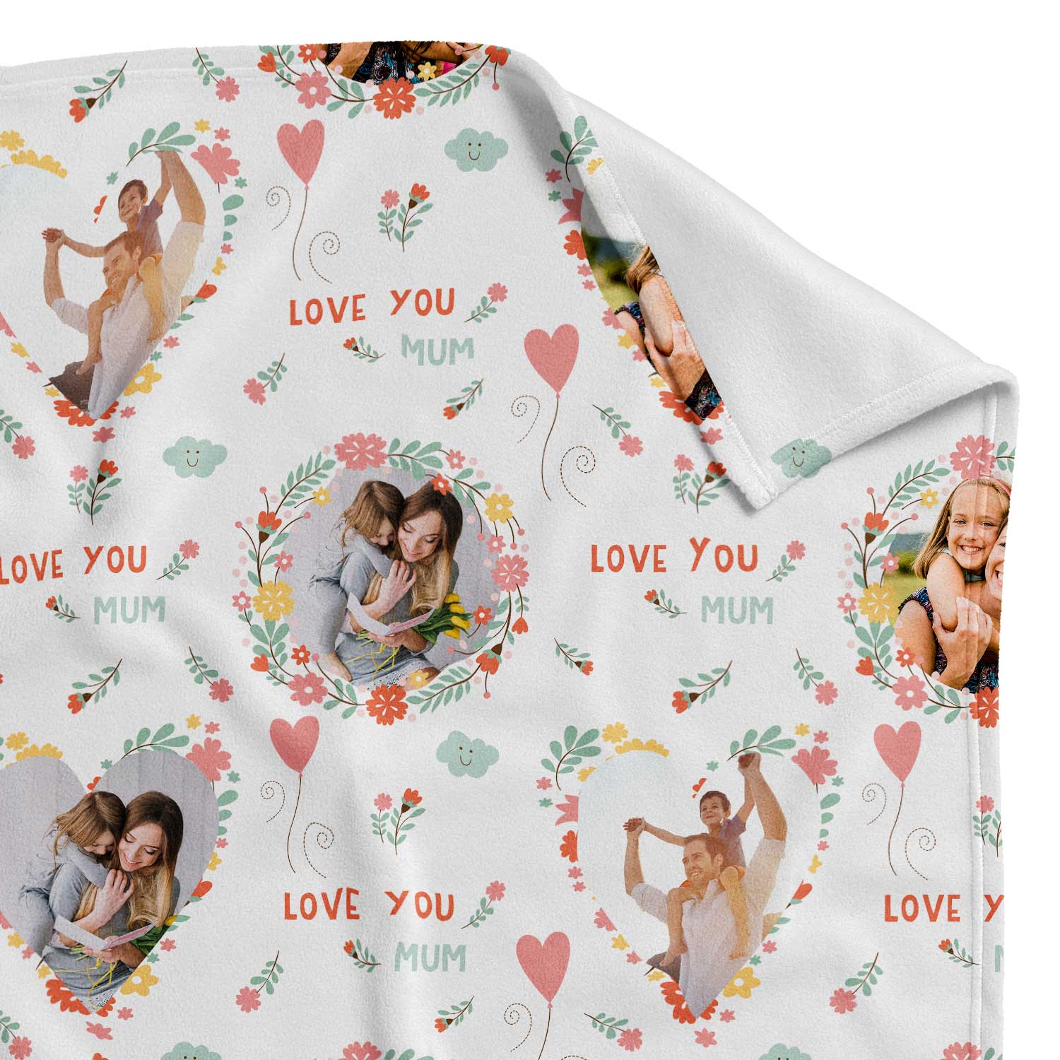 Love You Mum Personalised Blanket