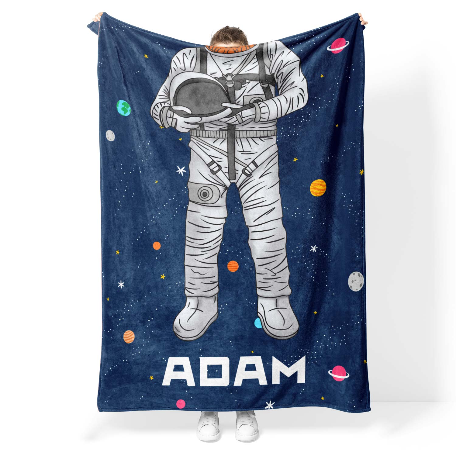 Astronaut Personalised Blanket