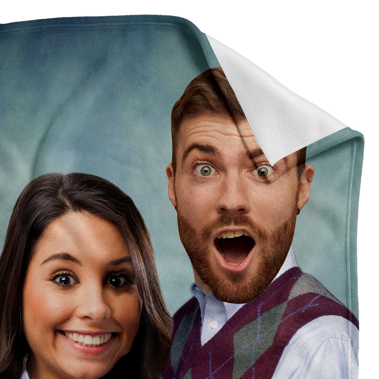 Retro Couple Personalised Blanket