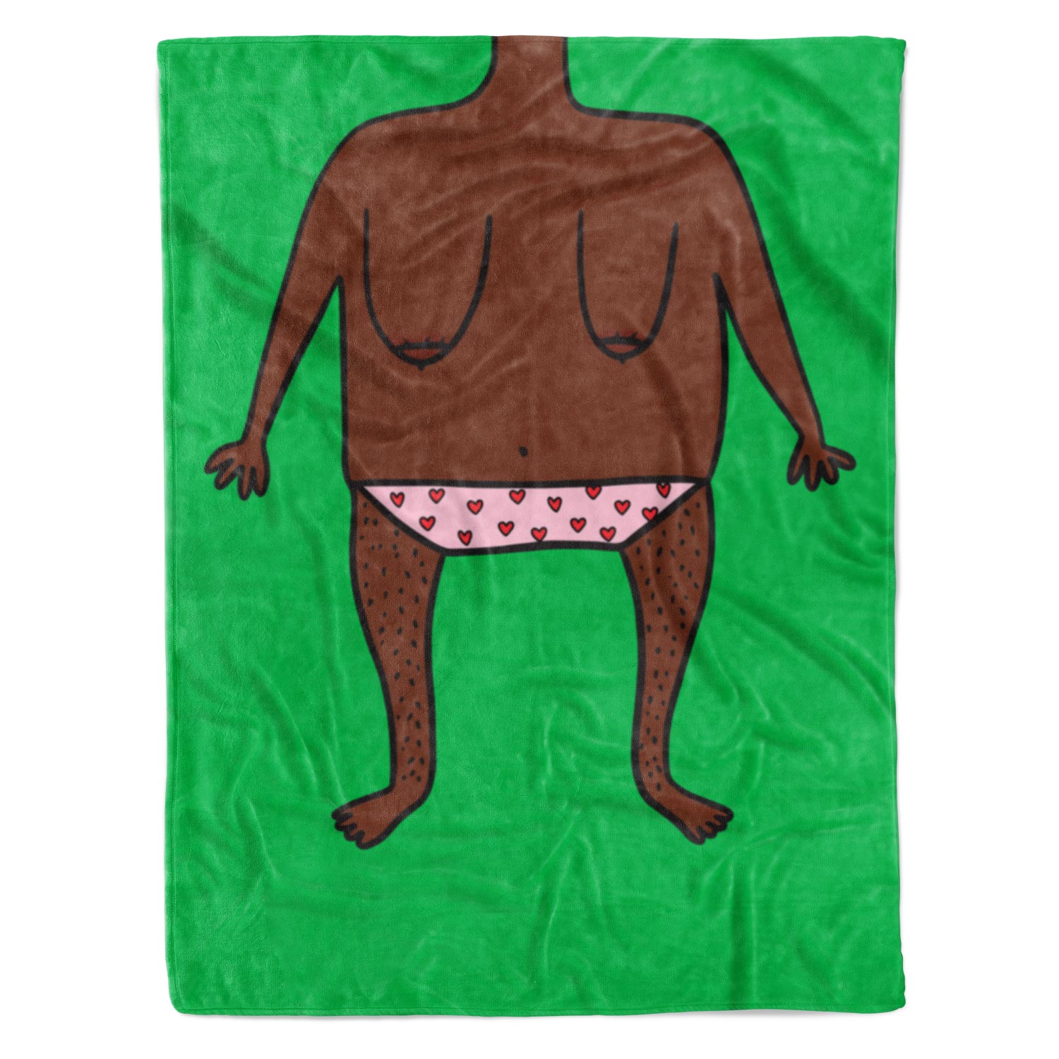 Funny Nude Doodle Personalised Blanket