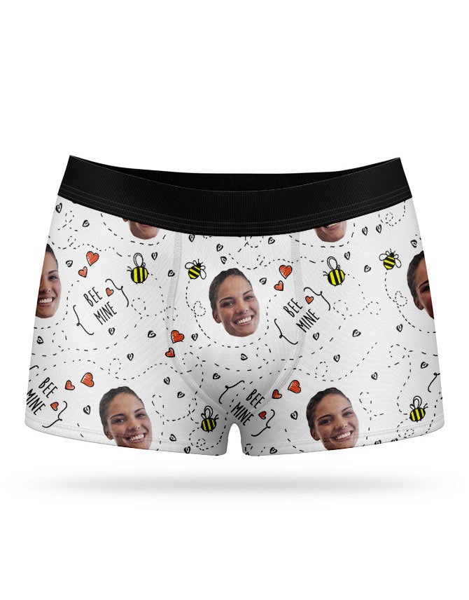 Bee Mine Boxers With Your Own Photo