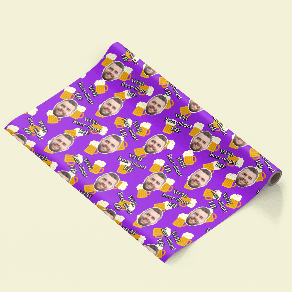 Beer-illiant Dad Wrapping Paper