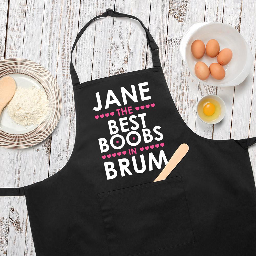 Personalised Best Boobs Apron