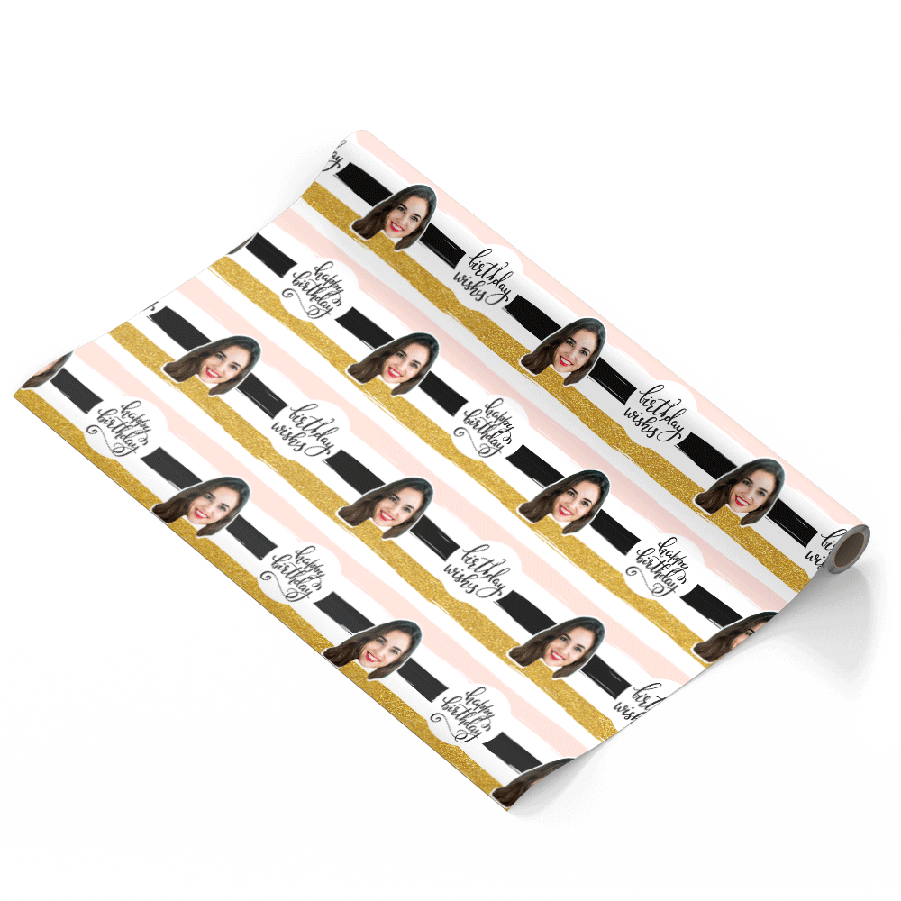 Birthday Stripes Wrapping Paper