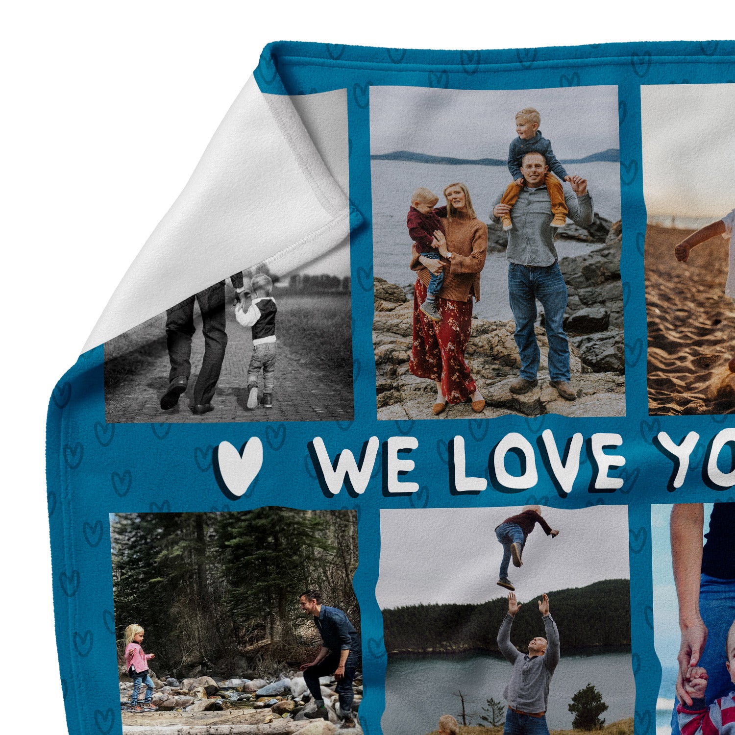 We Love You Dad Personalised Blanket