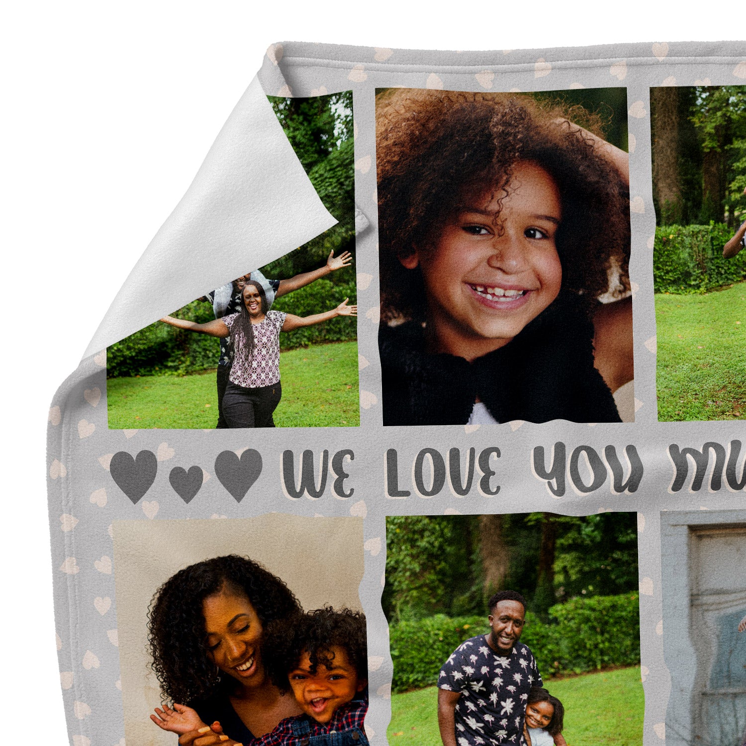 We Love You Mum & Dad Personalised Blanket